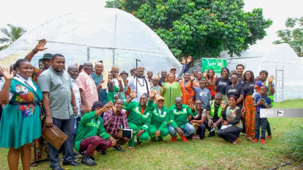 AMCO Showcases Greenhouse Project Converting Fishers and Fish Mongers to Bell Pepper Farmers     