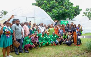 AMCO Showcases Greenhouse Project Converting Fishers and Fish Mongers to Bell Pepper Farmers