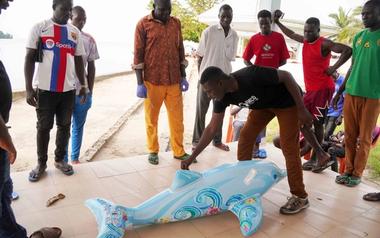 AMCO and CCAHD Respond to Dolphin Bycatch by Training Fishers in Cameroon