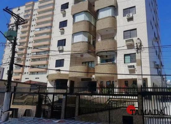 Apartamento com 2 quartos sendo 1 suíte, 1 vaga à venda por R$ 450.000,00 Aviação Praia Grande/SP em Aviação
