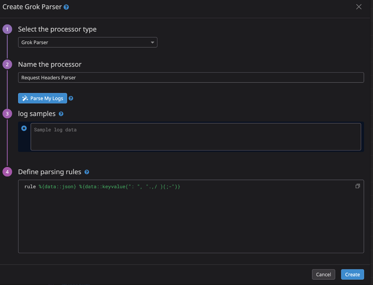 Configuring a Datadog Pipeline for Parsing Request Headers | Gameball ...