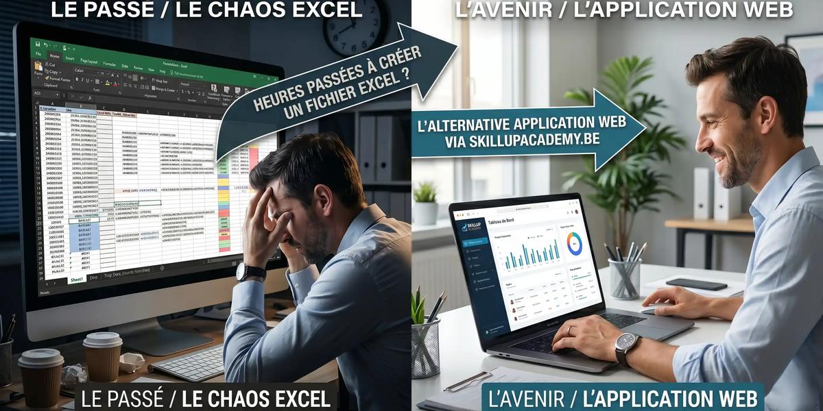 Des heures à concevoir un fichier Excel sur mesure... Et si une Web App était la vraie solution ?