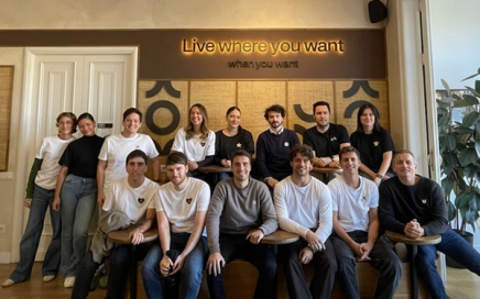 Ukio employees at the head office