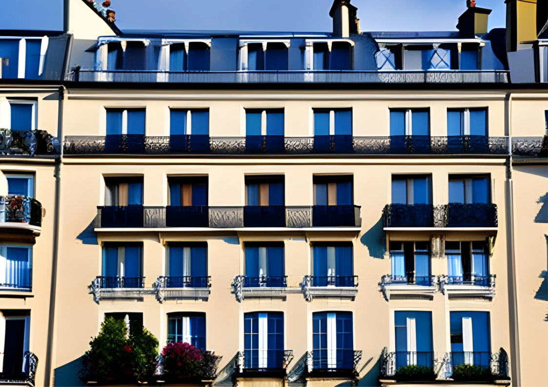 A typical Paris building