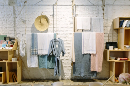 Interior of an sustainable shop in madrid