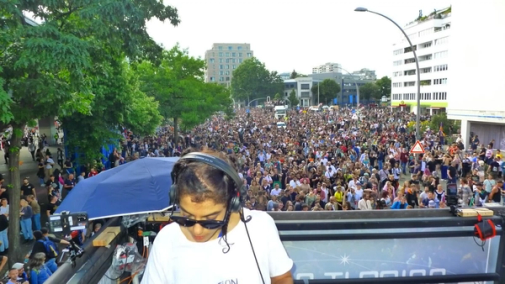 someone djing outdoor concert