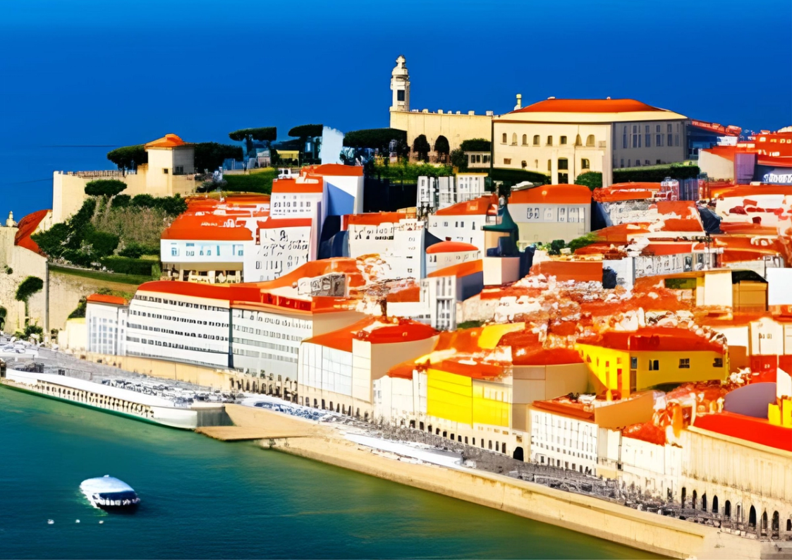 View of Lisbon from above