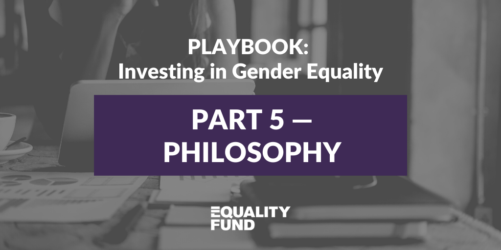 Directing capital to advance gender equality | Part 5 | Playbook: Investing in Gender Equality