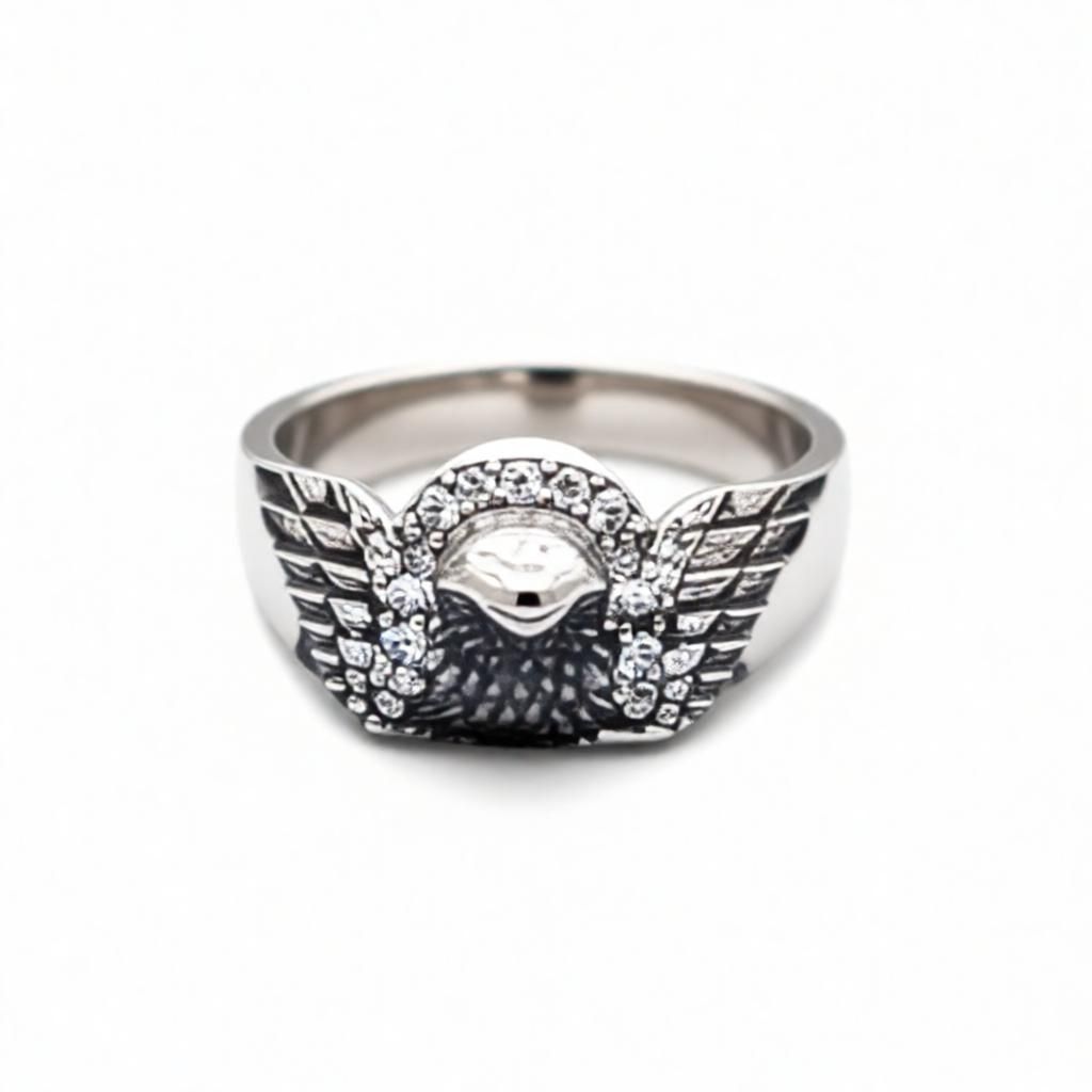 Majestic Eagle Spirit Sterling Silver Ring