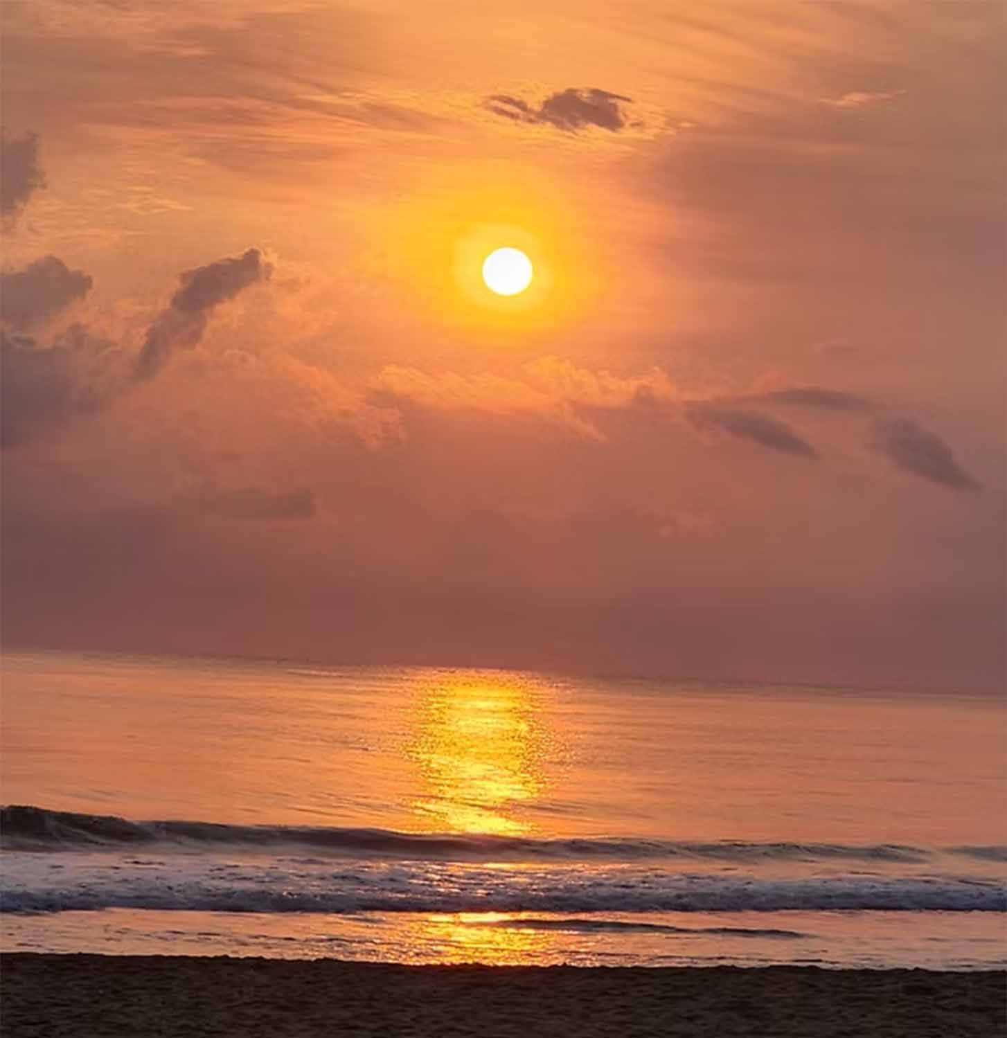 Morning light over the coast