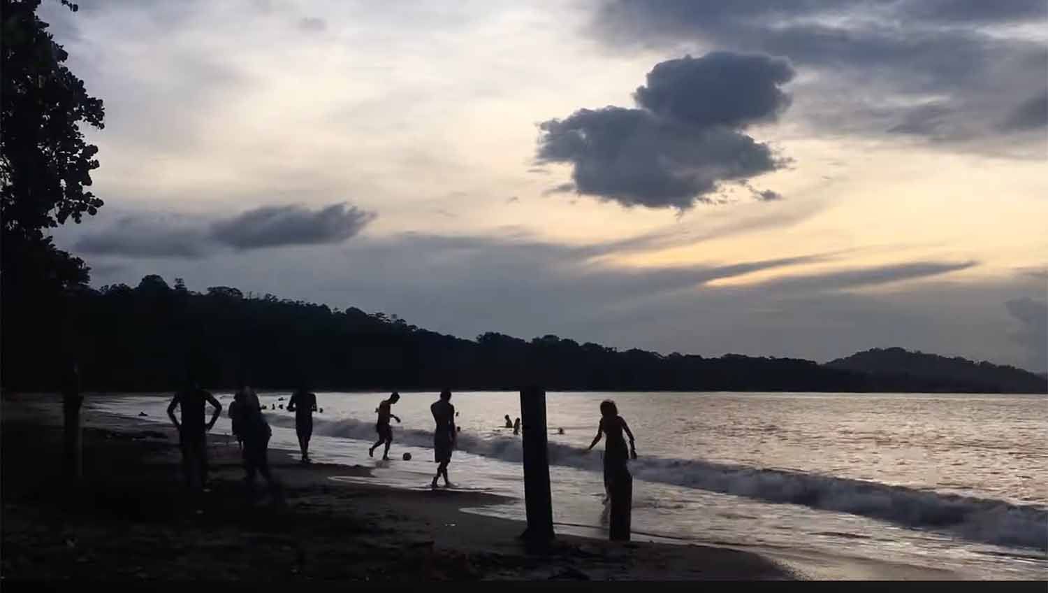 Pickup soccer at Punta Uva beach