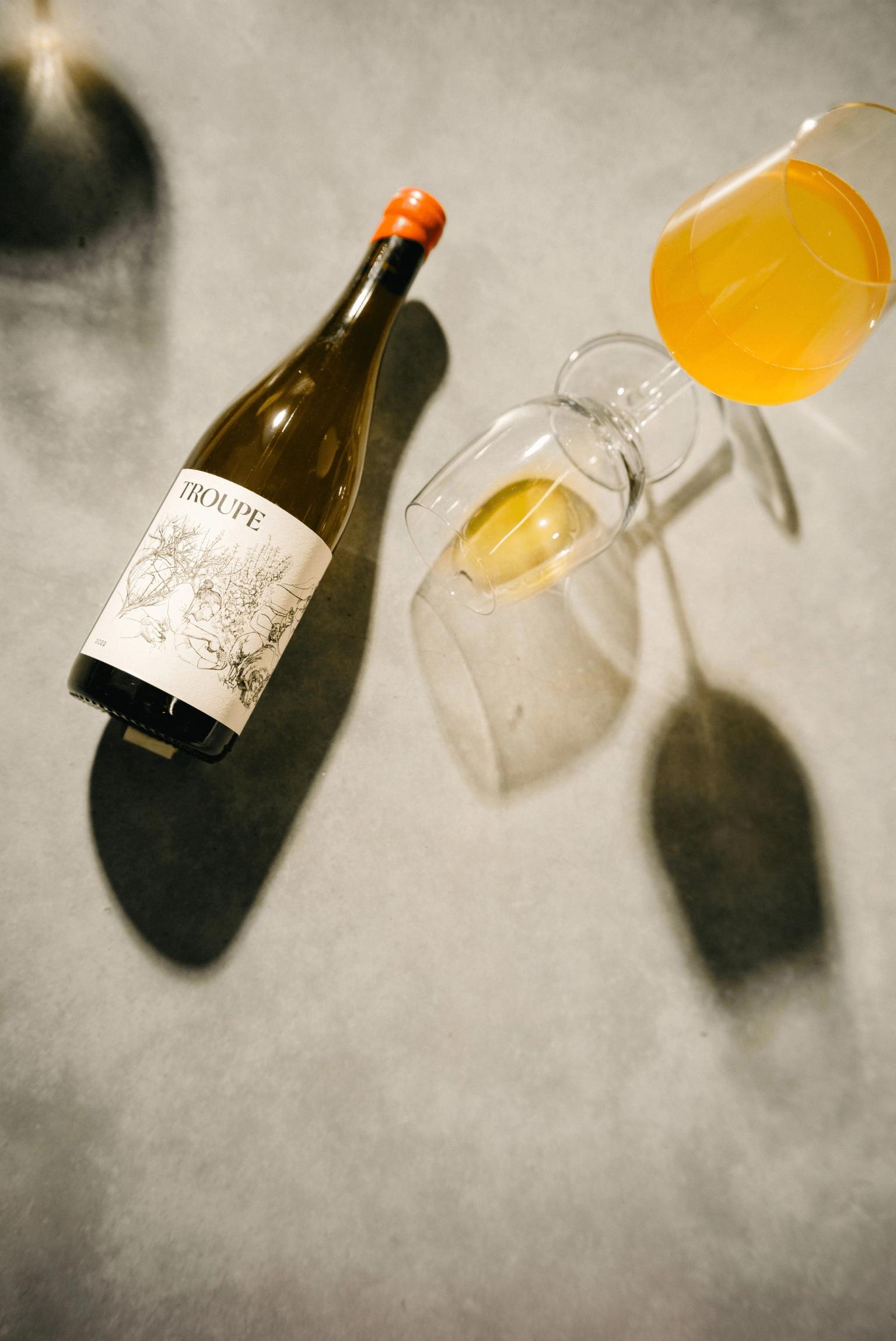 Orange Wine Product Photography