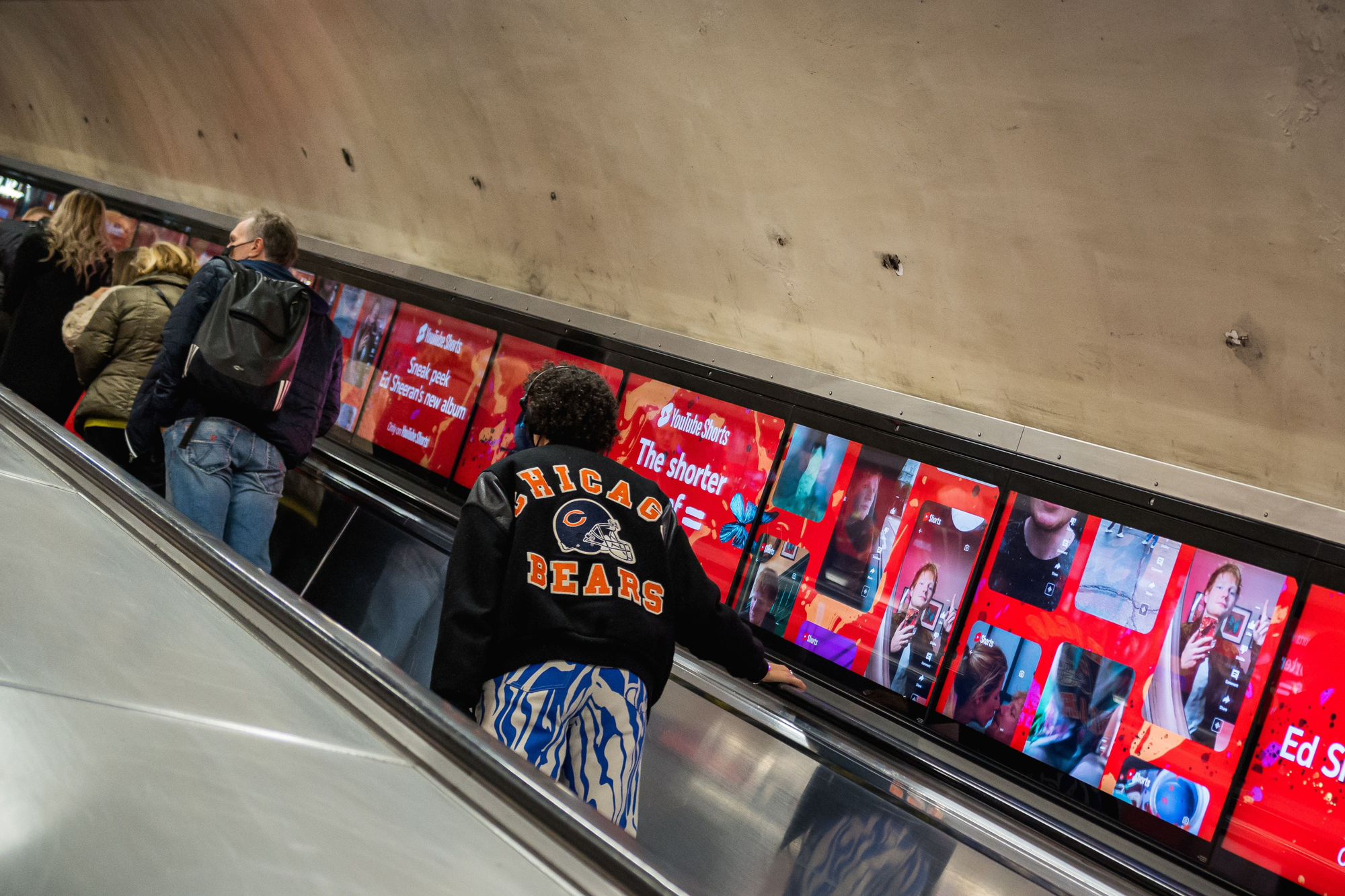 Tube Escalator Billboard, YouTube