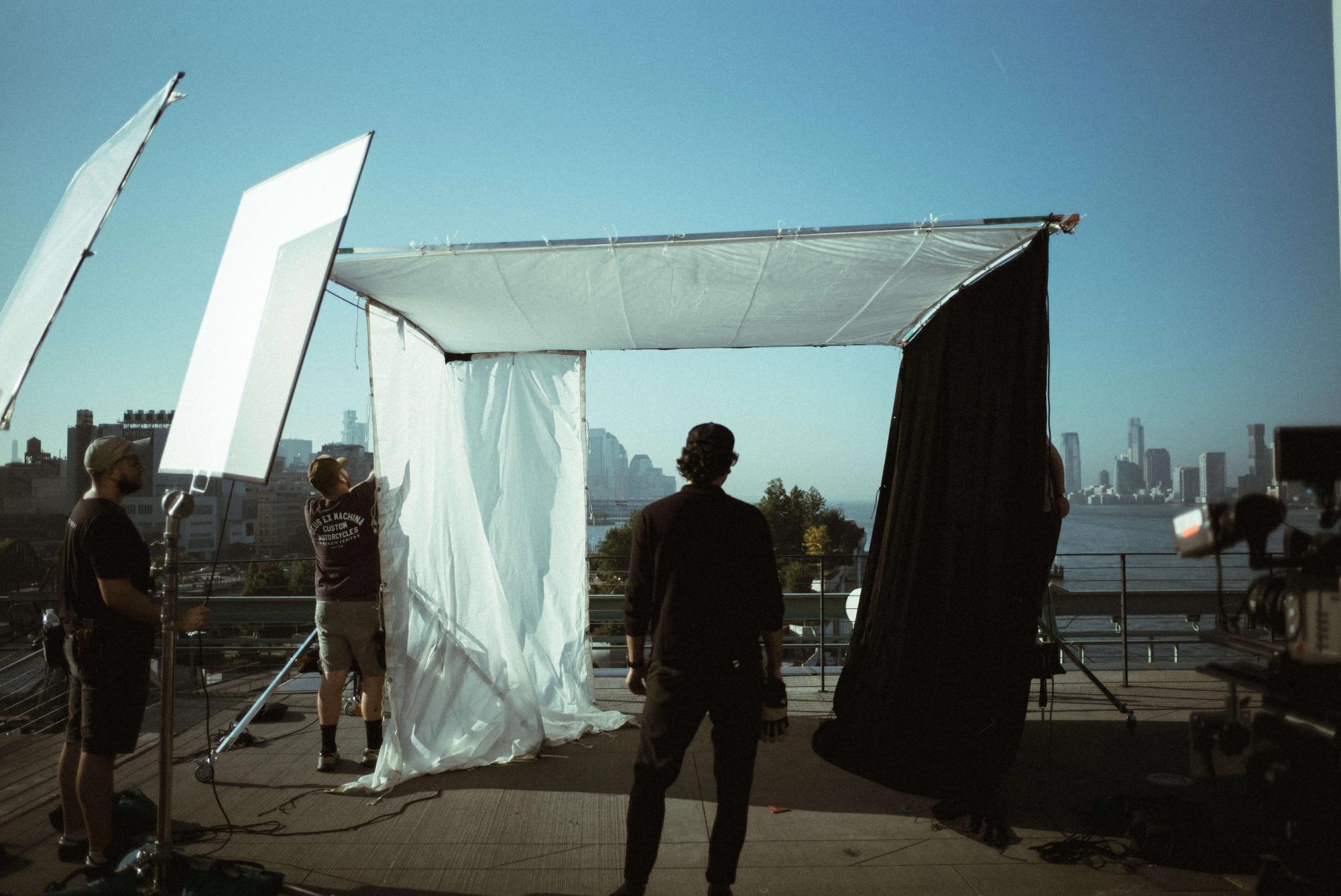Pier 57 Roof, Filming