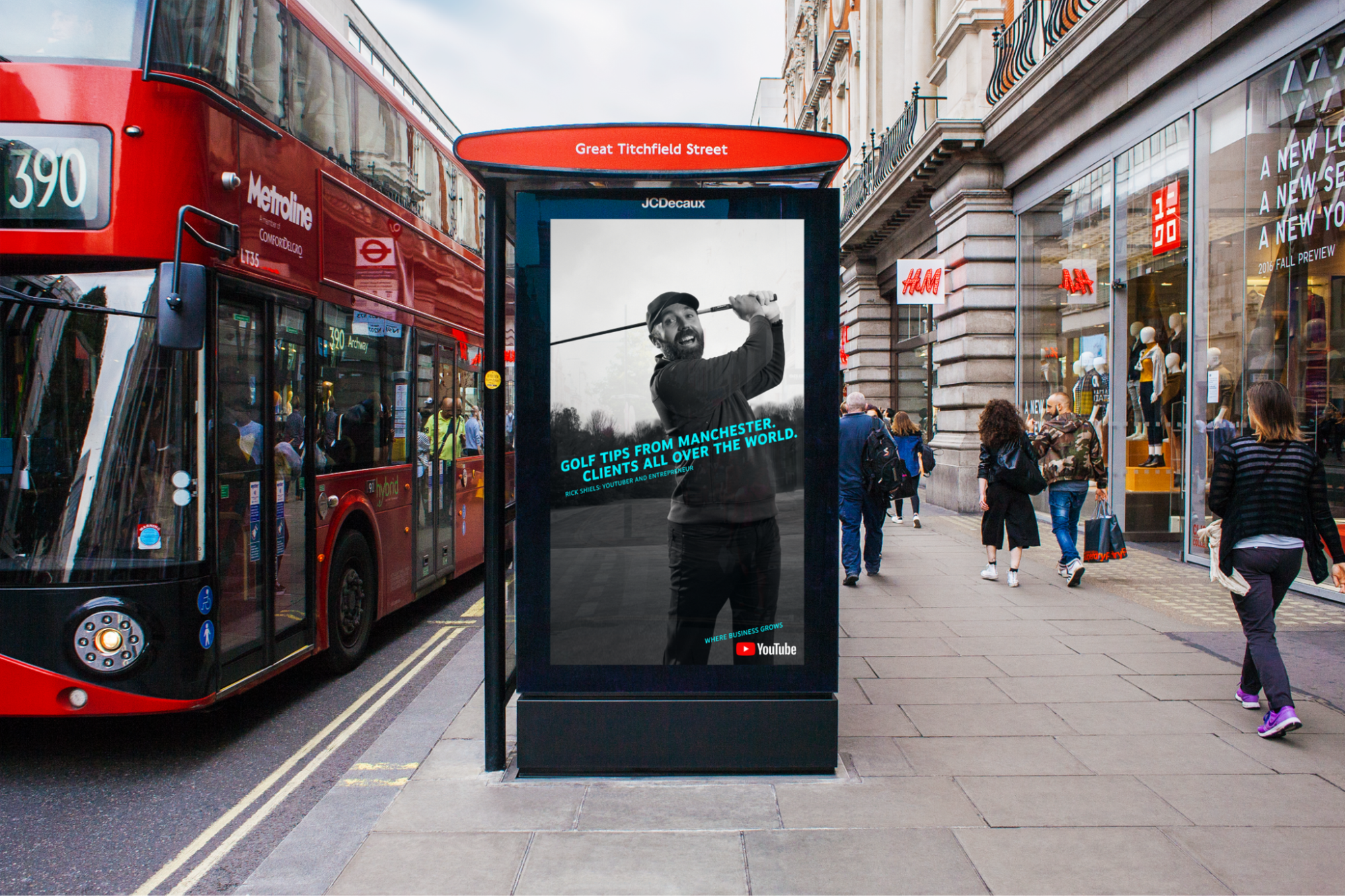 Rick Shiels, YouTube Billboard