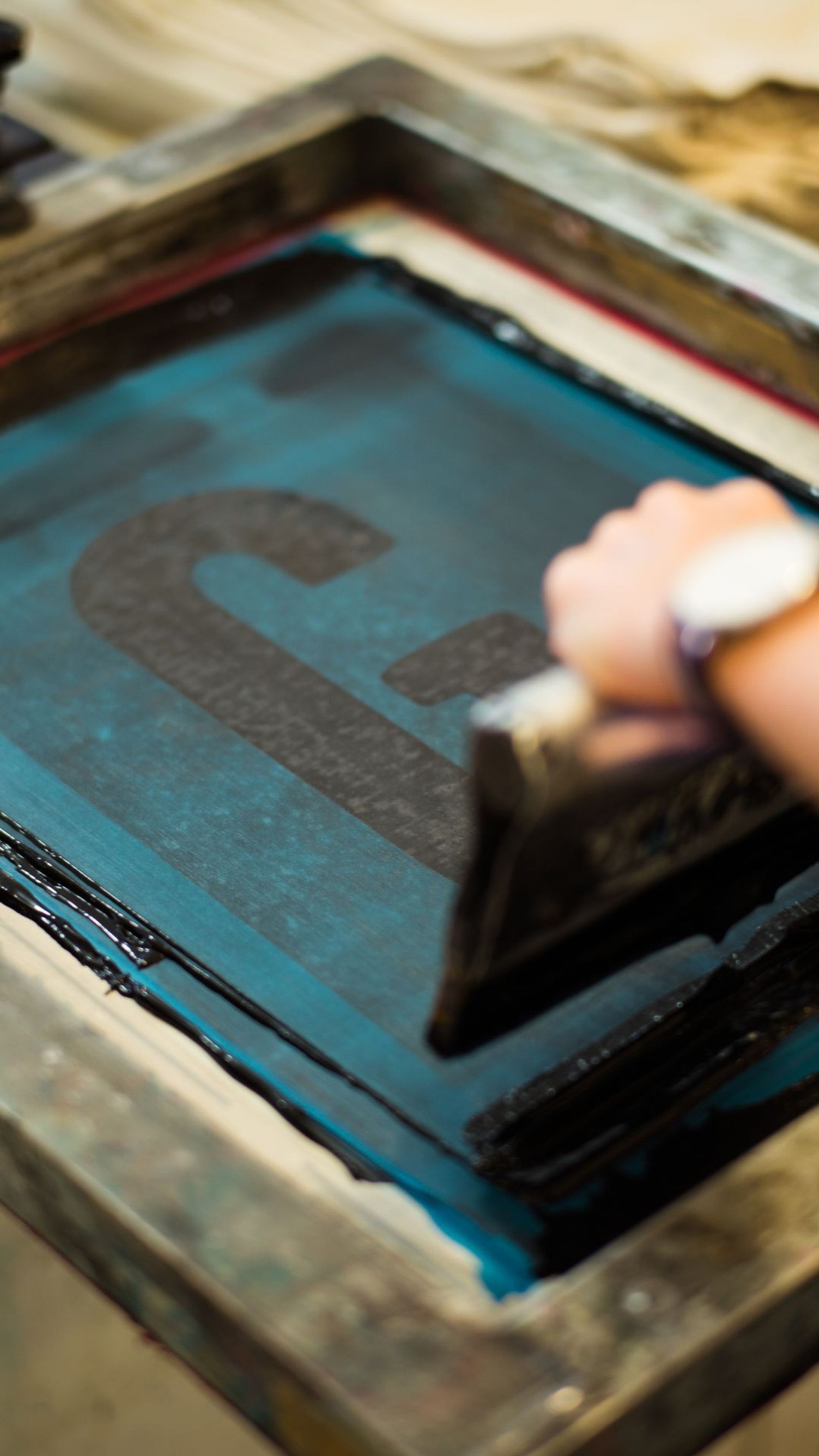 Gramafilm Logo, Screenprinting