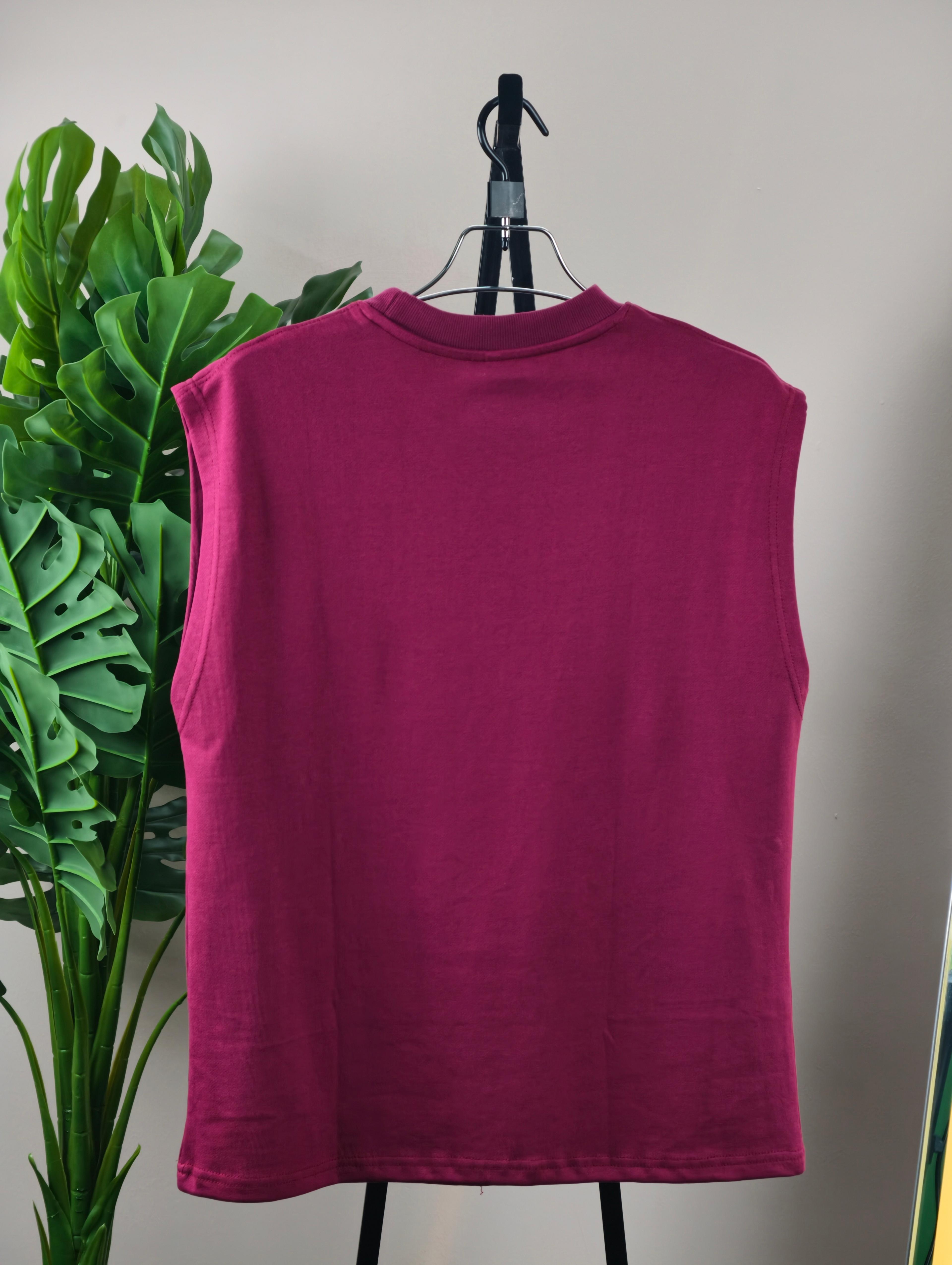 Maroon Tank-Top  view 4