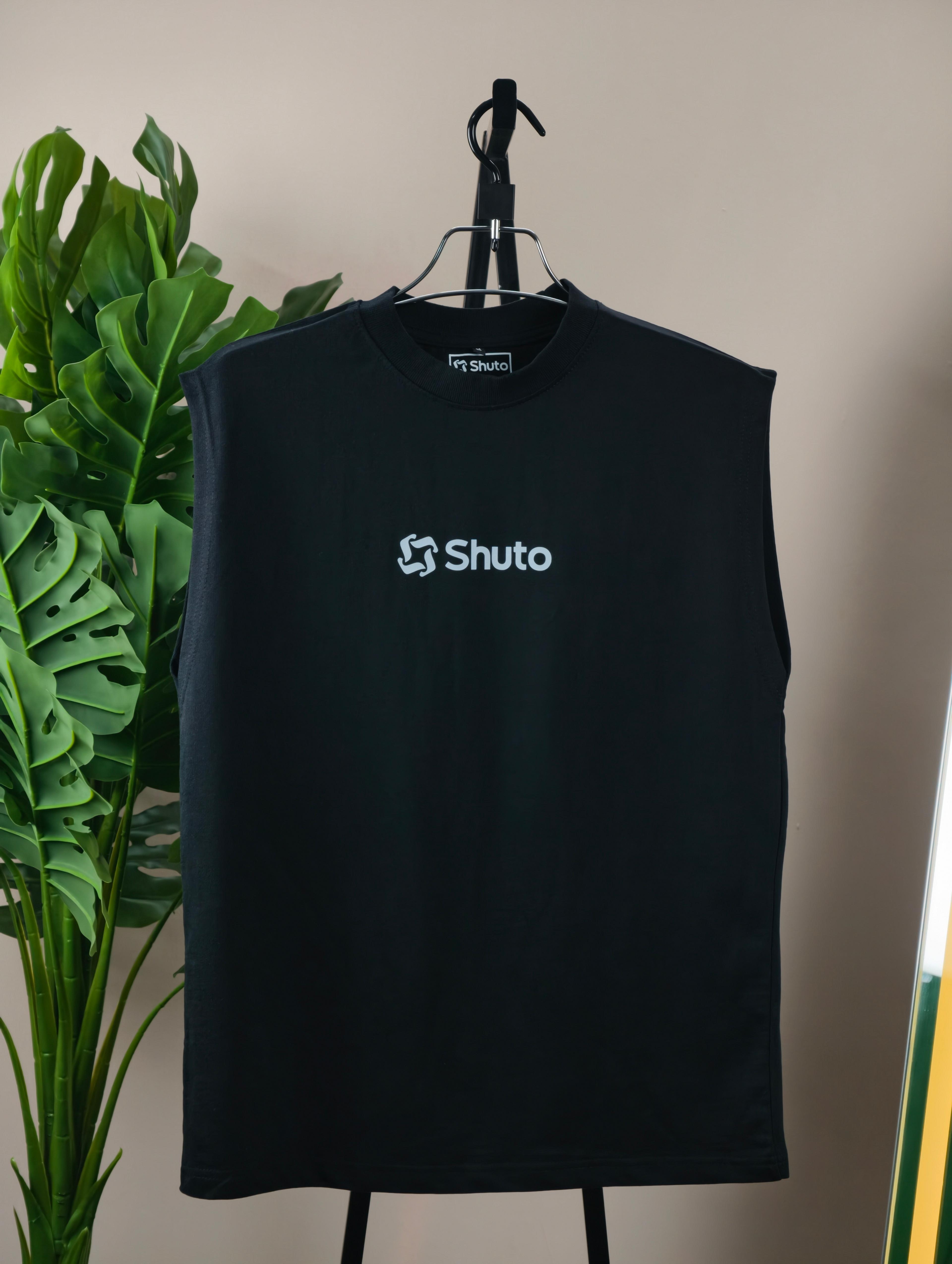 Ink Black Tank-Top view 4