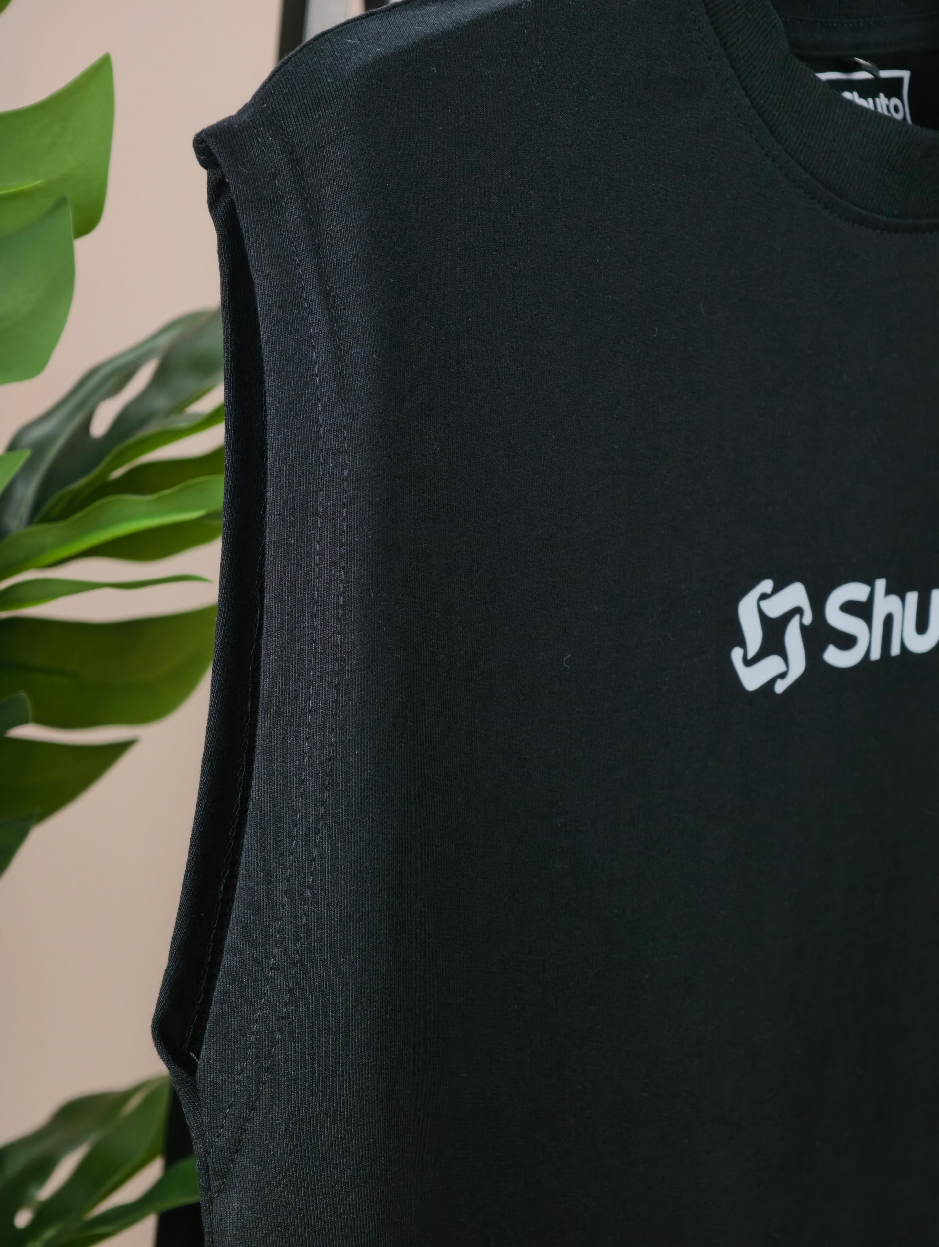 Ink Black Tank-Top view 3