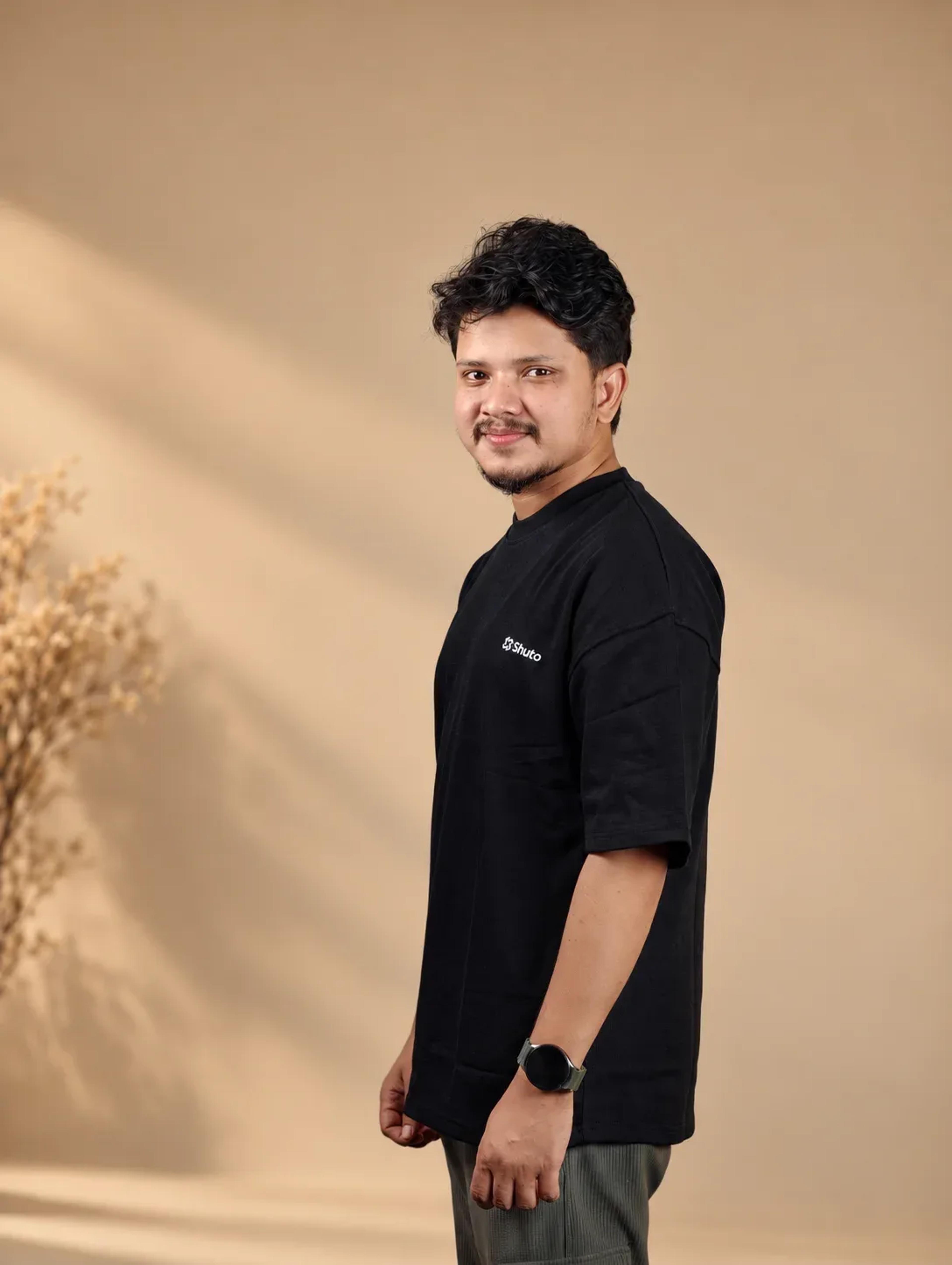 Black Heavy Weight Oversized T-shirt alternate view