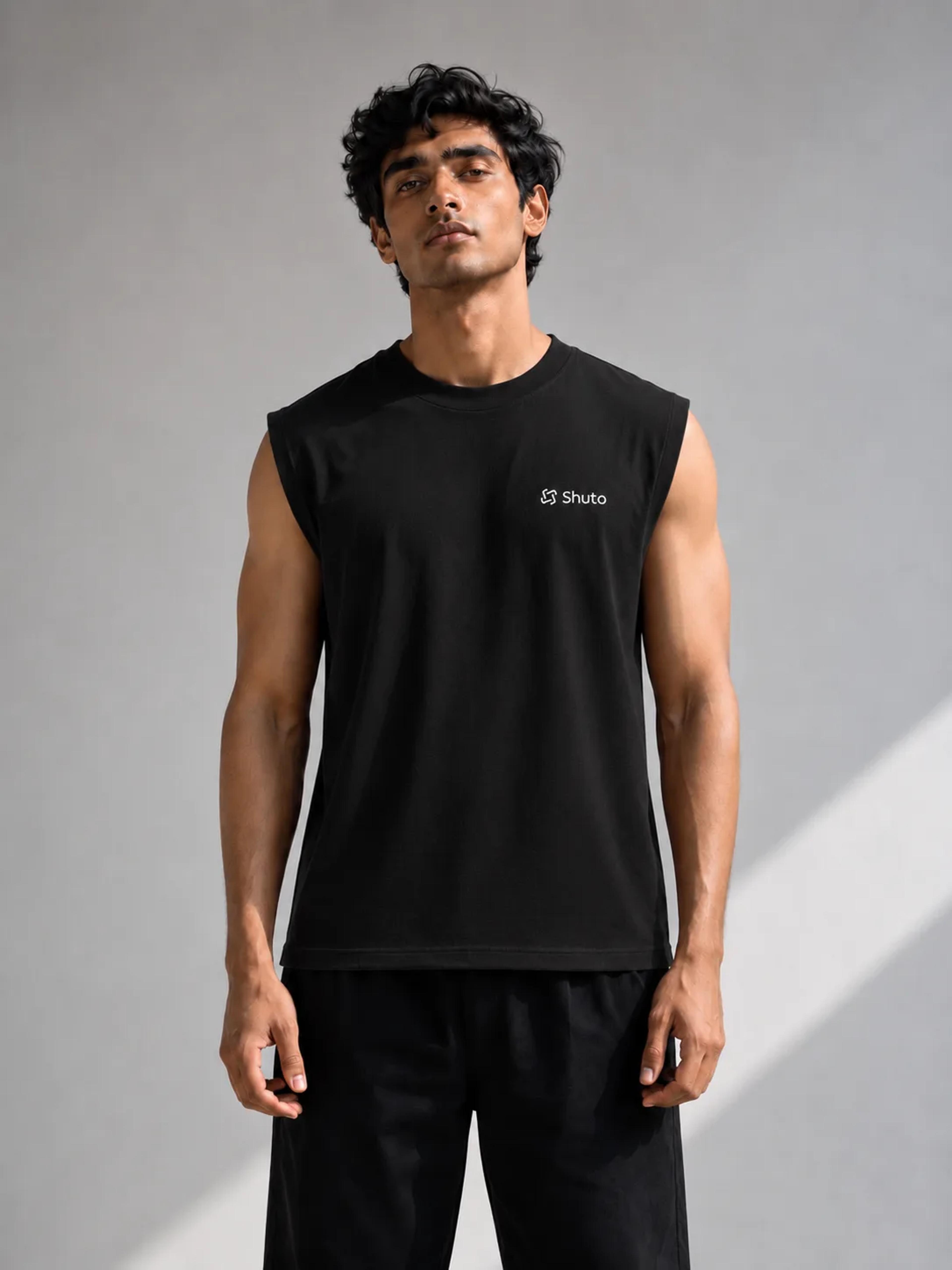Ink Black Tank-Top view 1