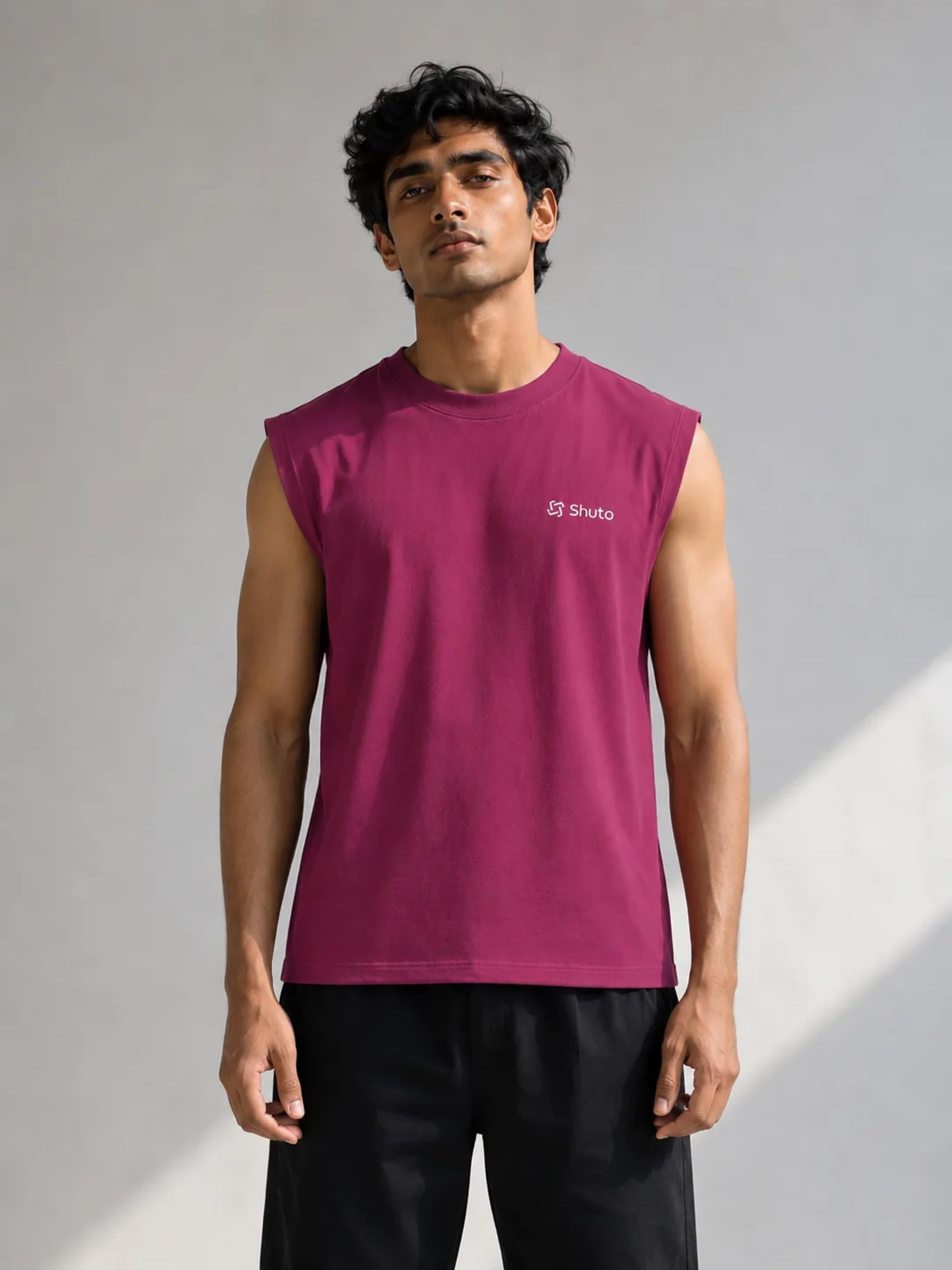Maroon Tank-Top  view 1