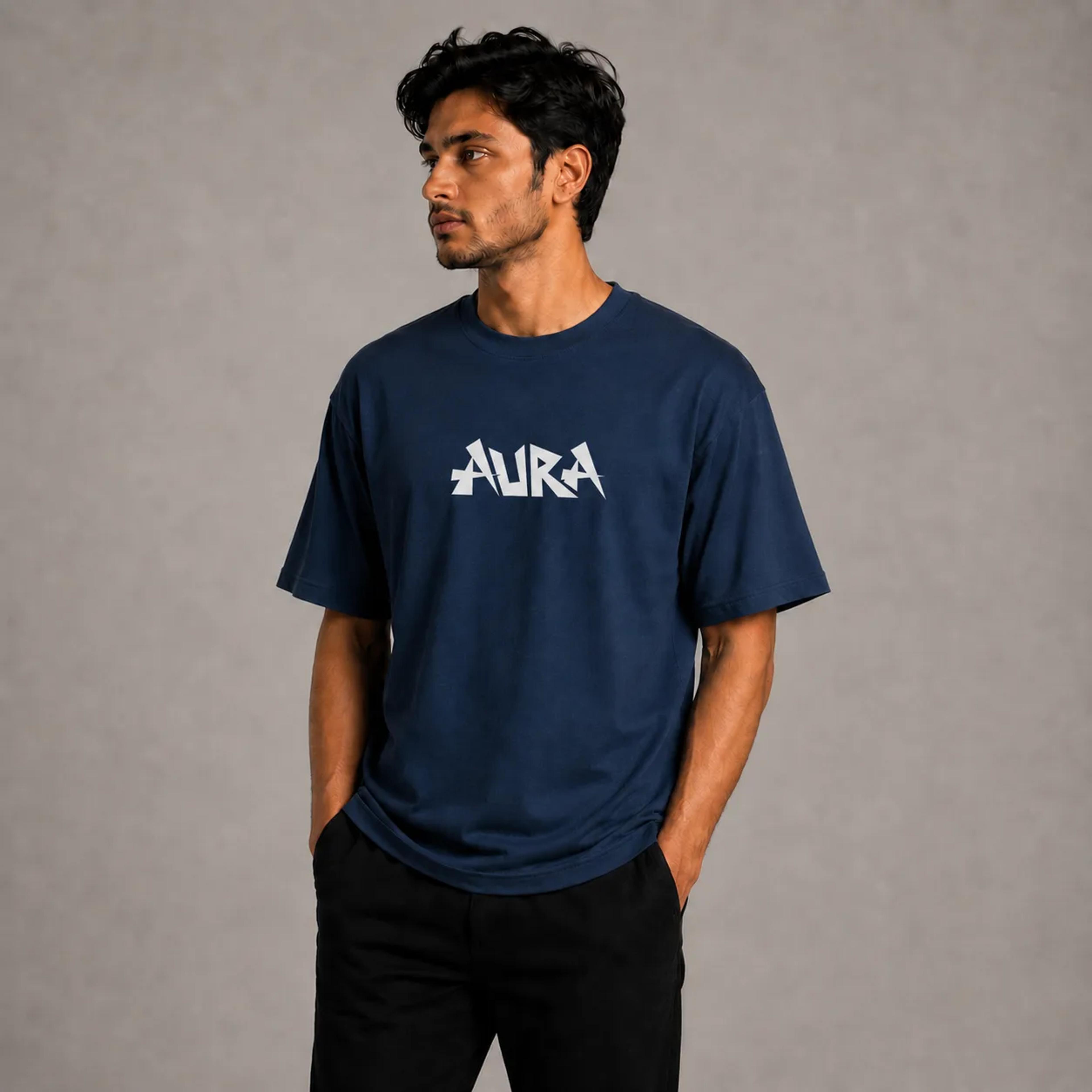 Regular Navy Blue Aura Print  alternate view