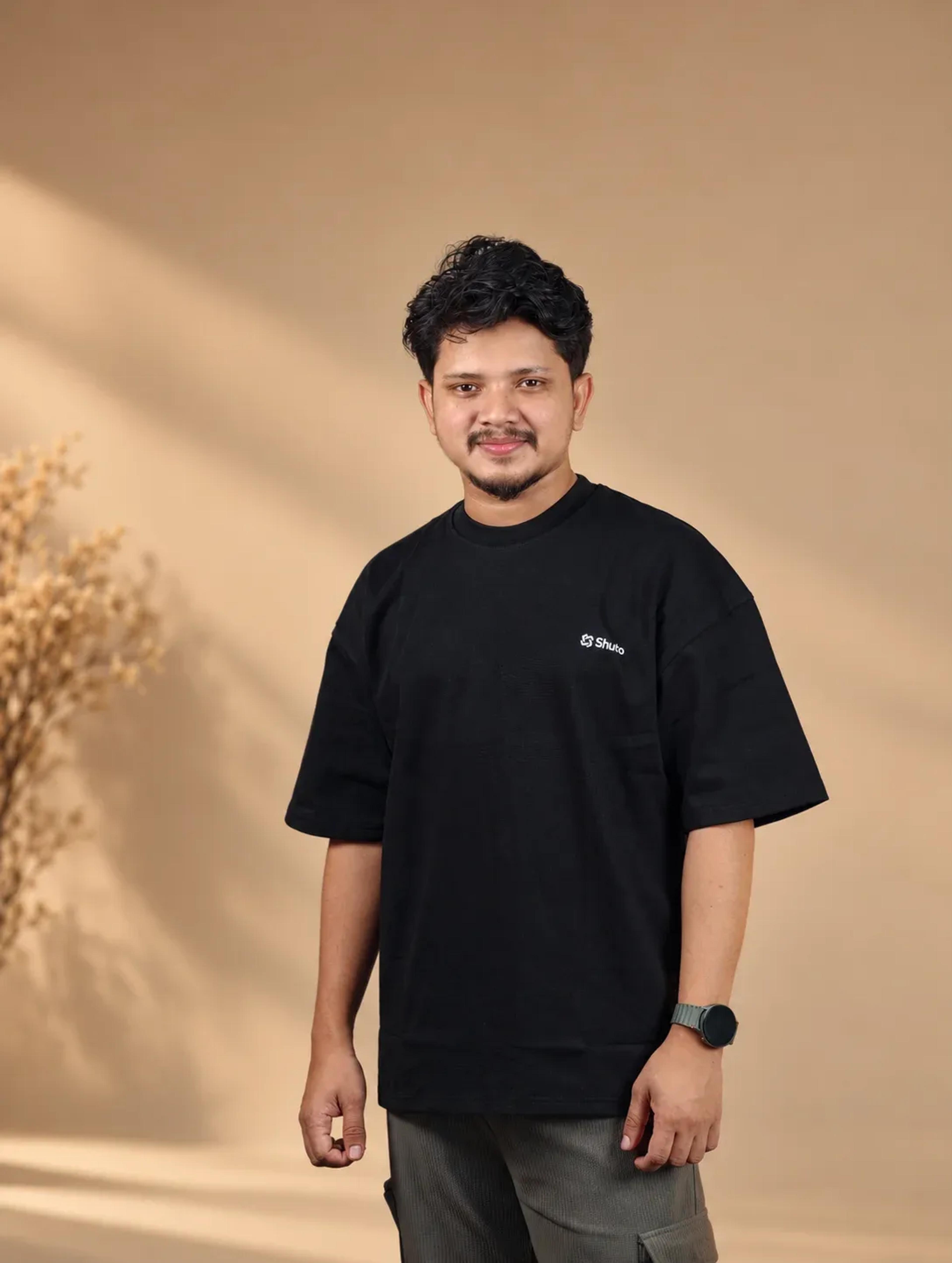 Black Heavy Weight Oversized T-shirt