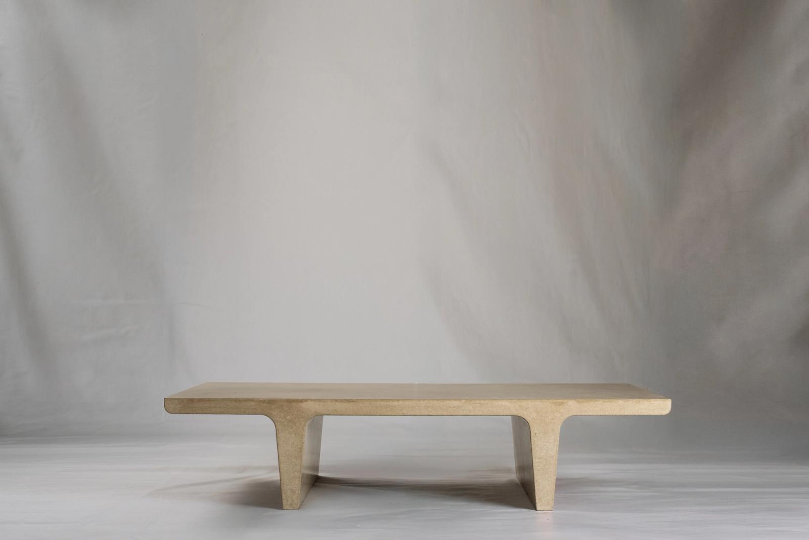 Double Tee Table in Sand 64 x 32