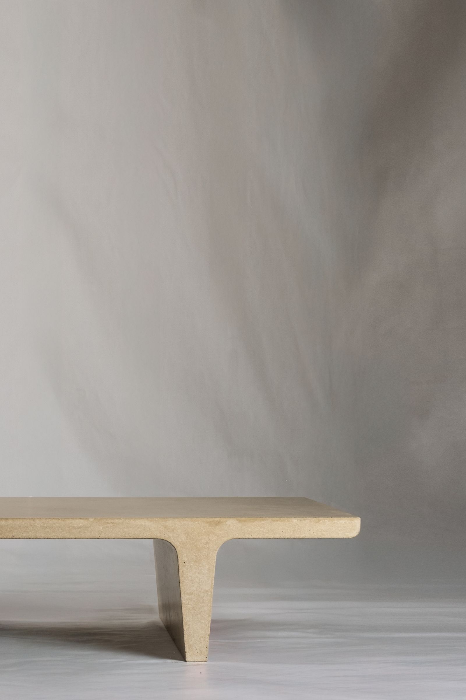 Double Tee Table in Sand 64 x 32