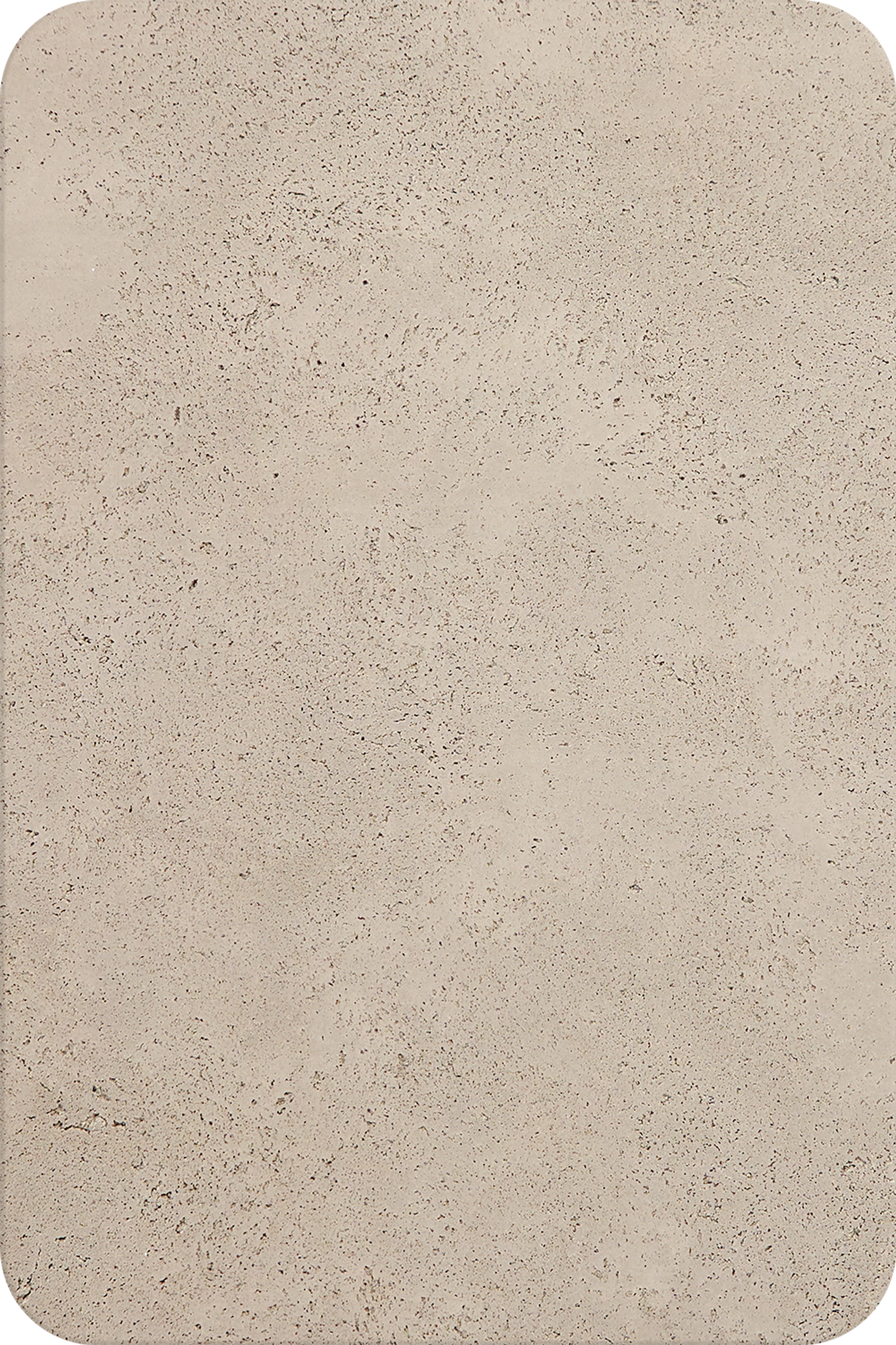 Beige concrete texture with small dark speckles throughout the surface. Smooth finish with natural variations and tiny air pockets creating a subtle, neutral pattern.