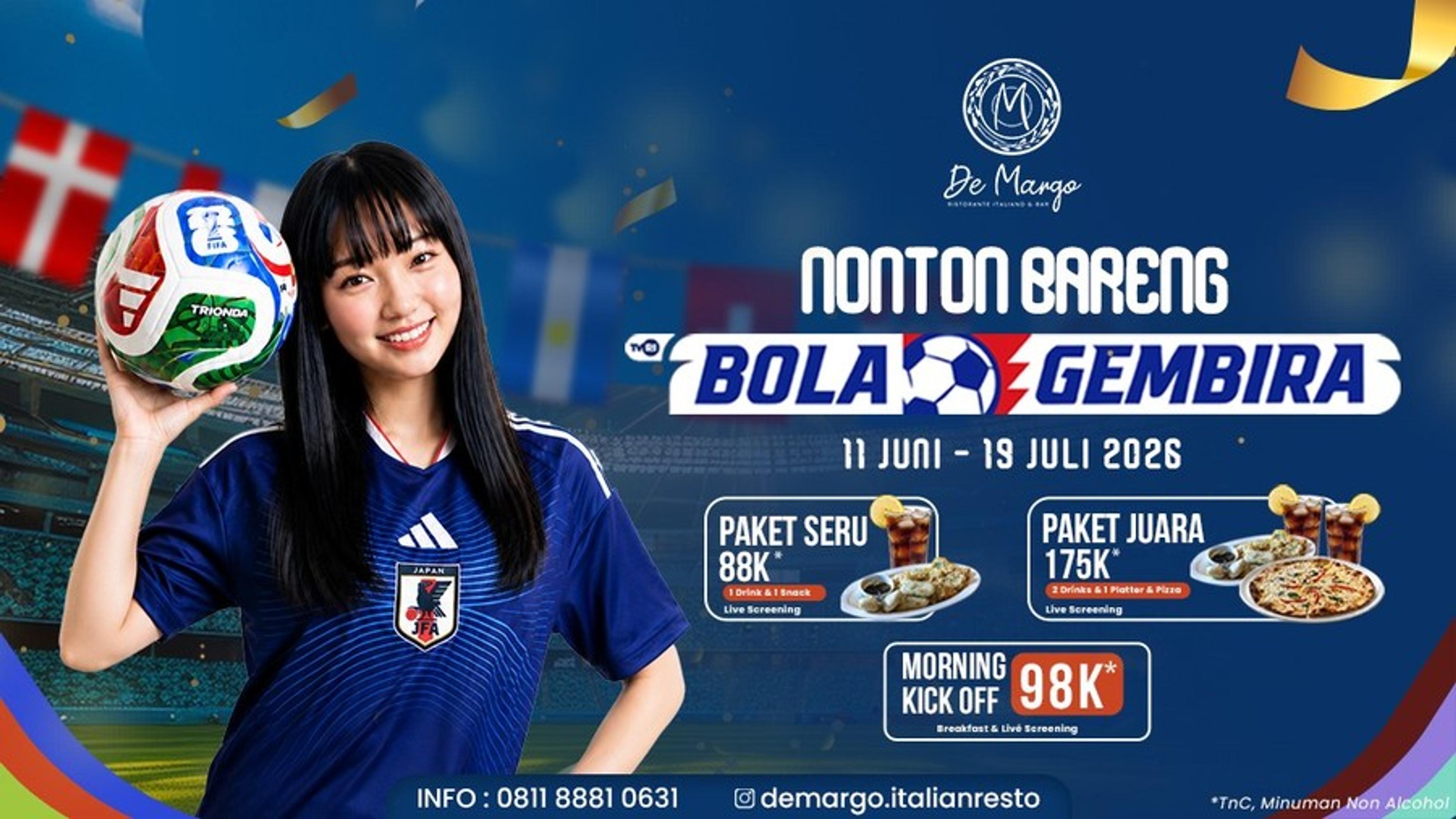 Nonton Bareng Bola Gembira De Margo Italian Resto