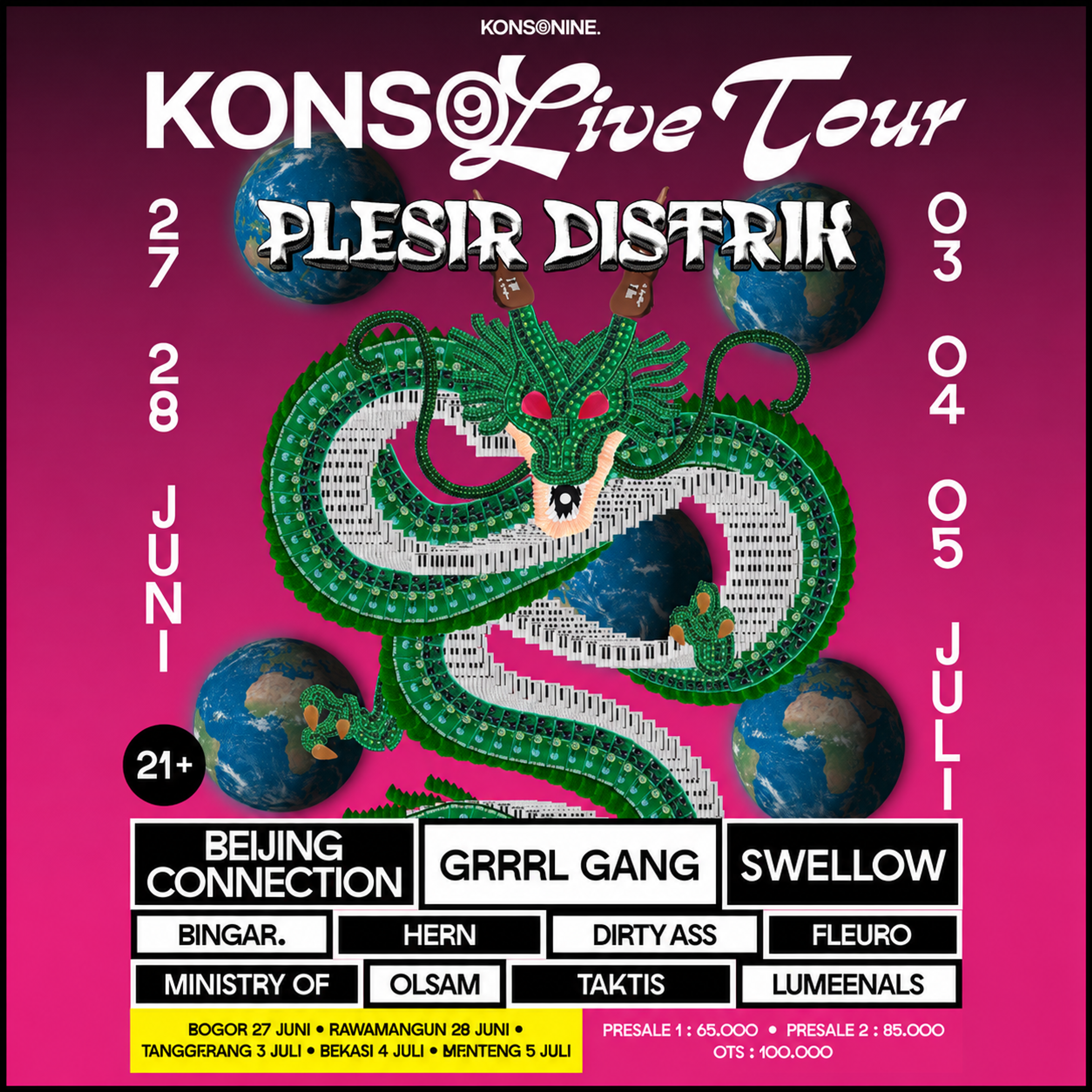 KONSOLIVE TOUR -  Plesir Distrik