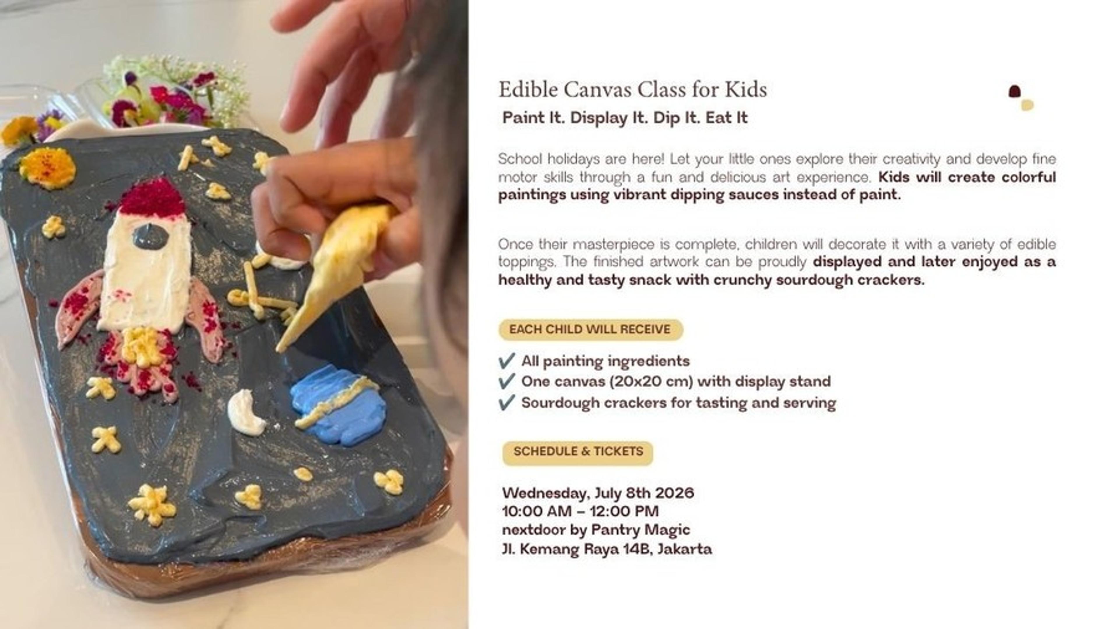 Summer Holidays- Edible Canvas for Kids