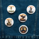 Badge Set 4 Pin Badge