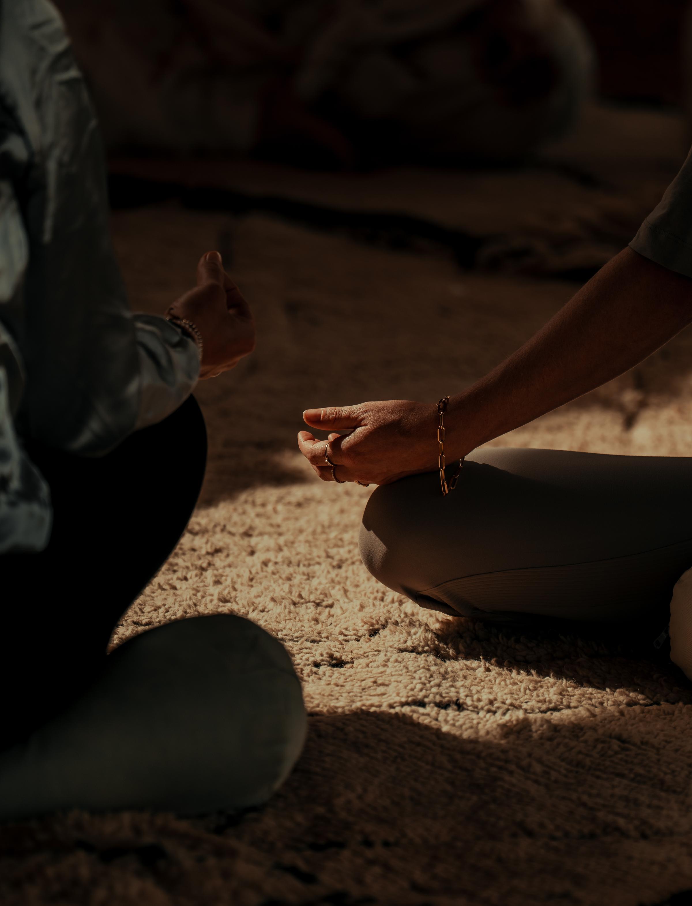 A close-up of a large green leaf with soft lighting emphasizing its natural texture and subtle veins. The image has a dark, moody aesthetic, focusing on the organic details of the leaf's surface.