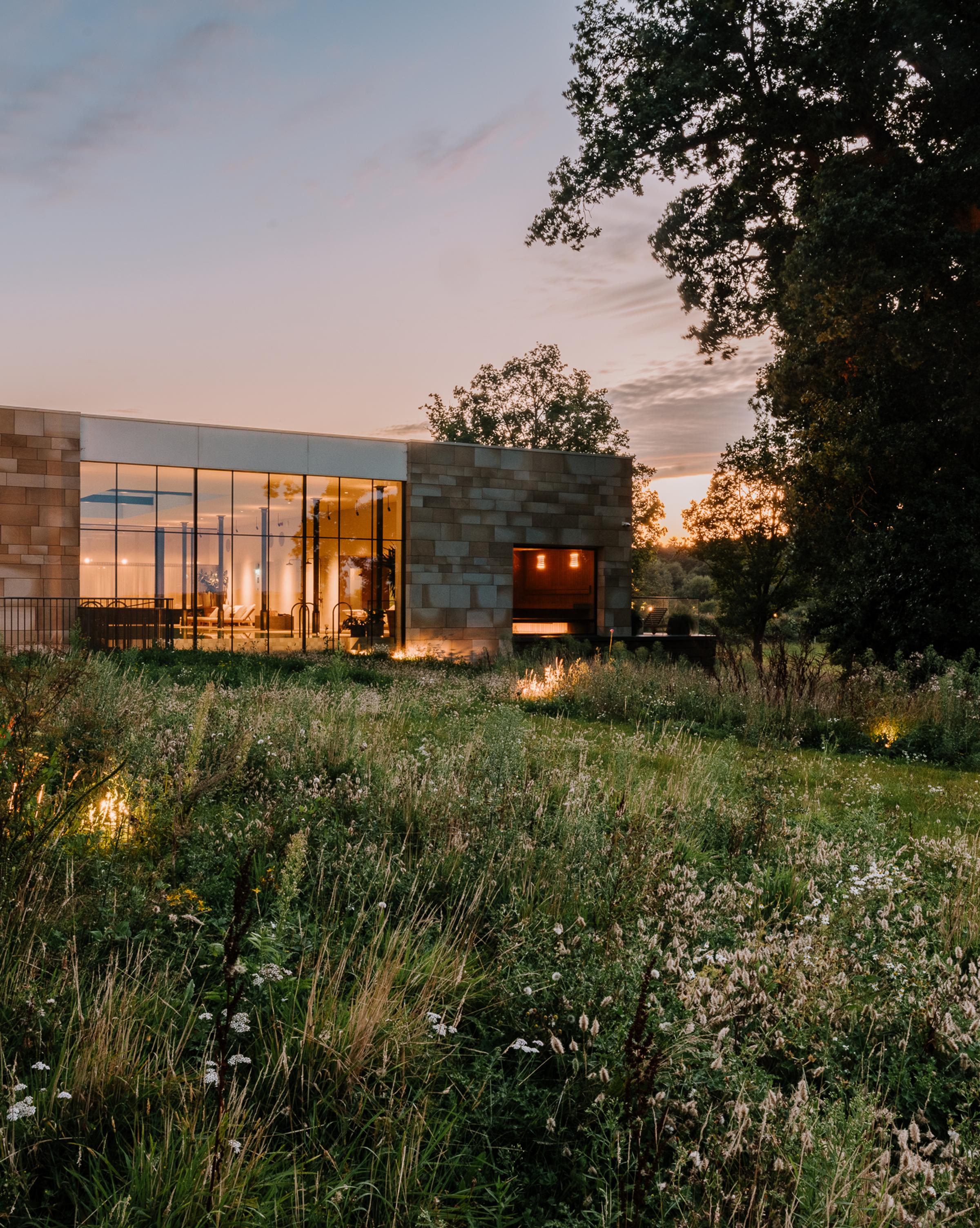 Heckfield Place country house retreat setting with nature views