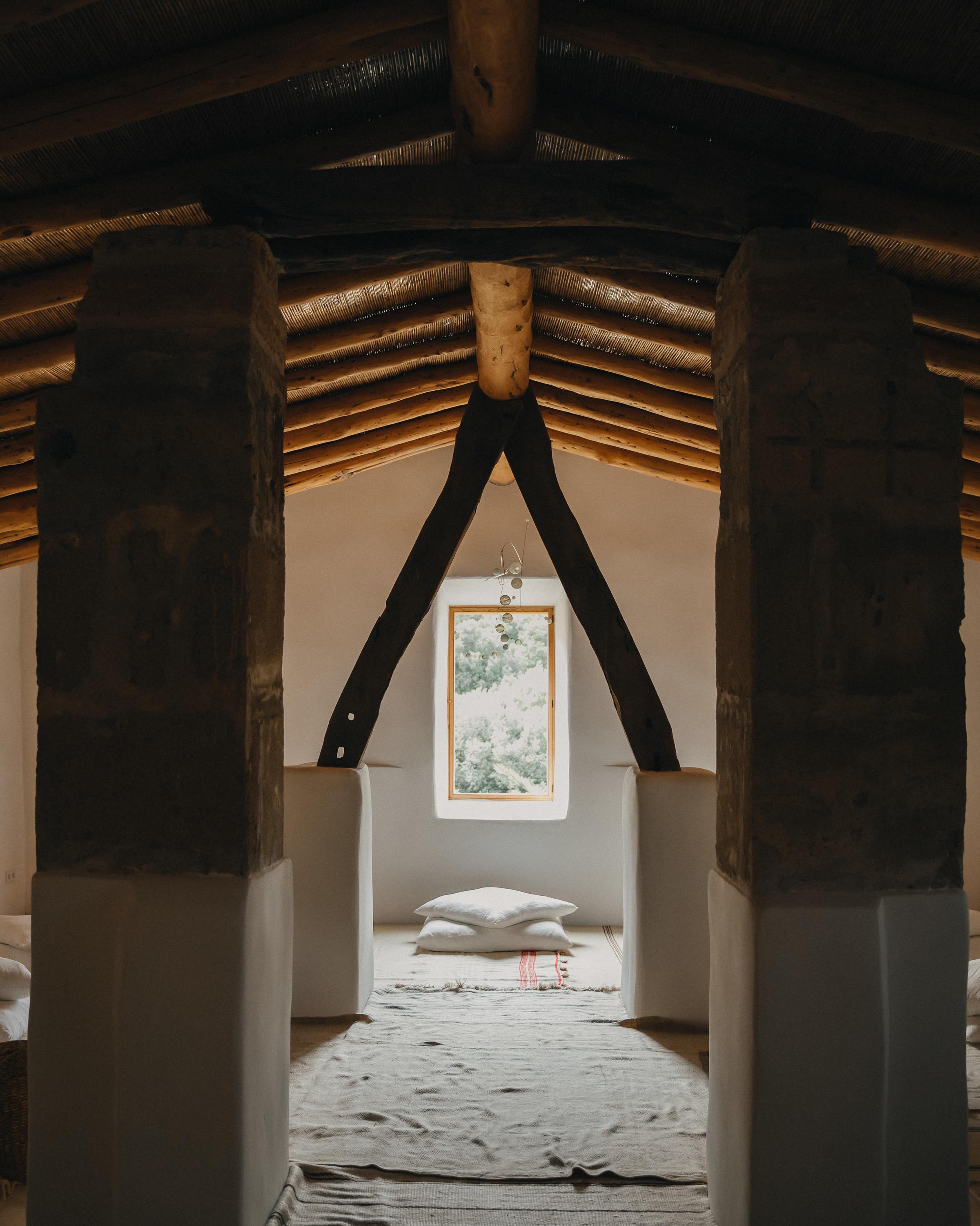 Yoga room at Es Racó d'Artà, surrounded by the beauty and stillness of nature