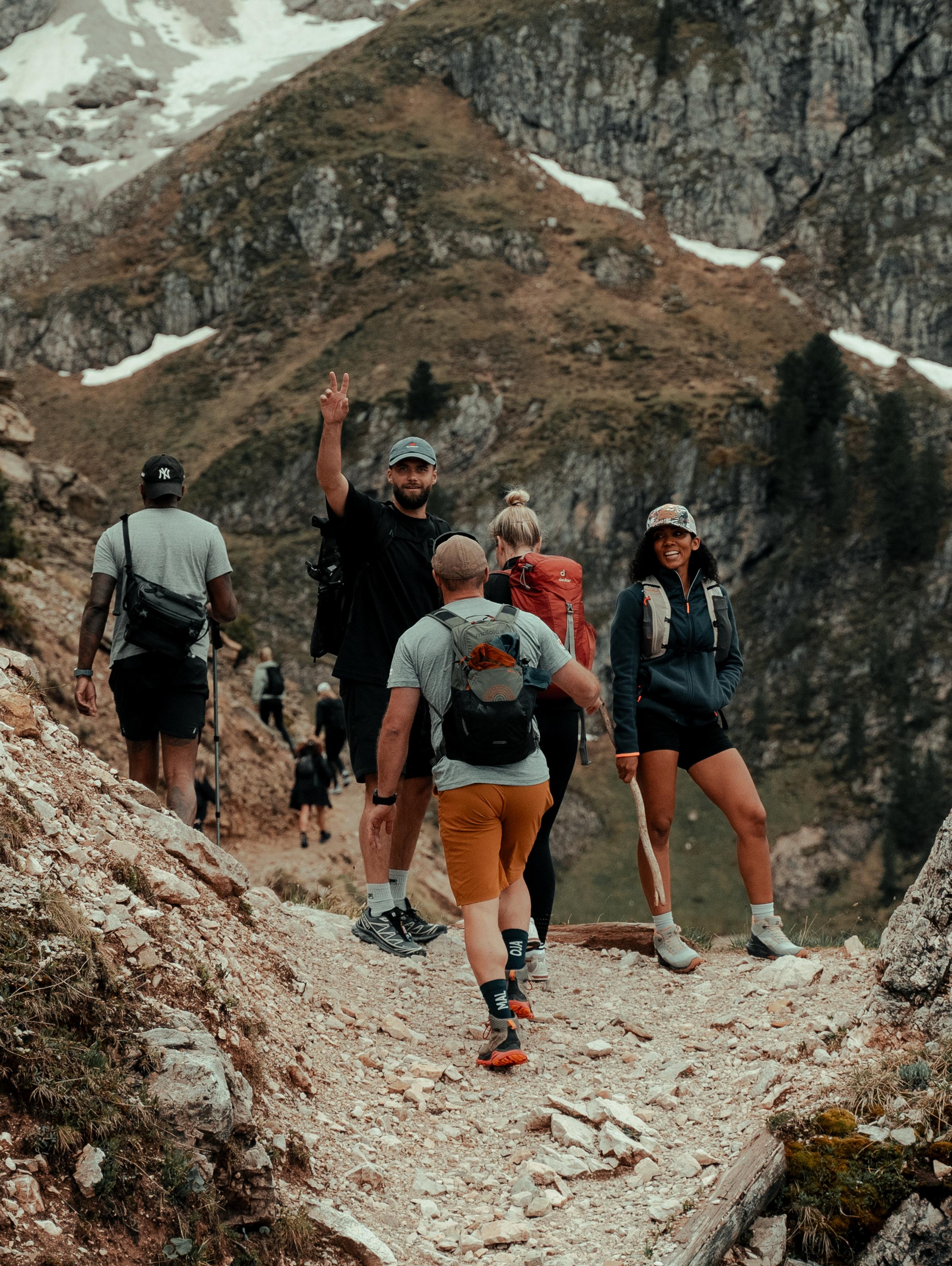 The mountain view during the Kaer Mountain Mastery offsite, symbolising strength, presence and reconnecting with nature.