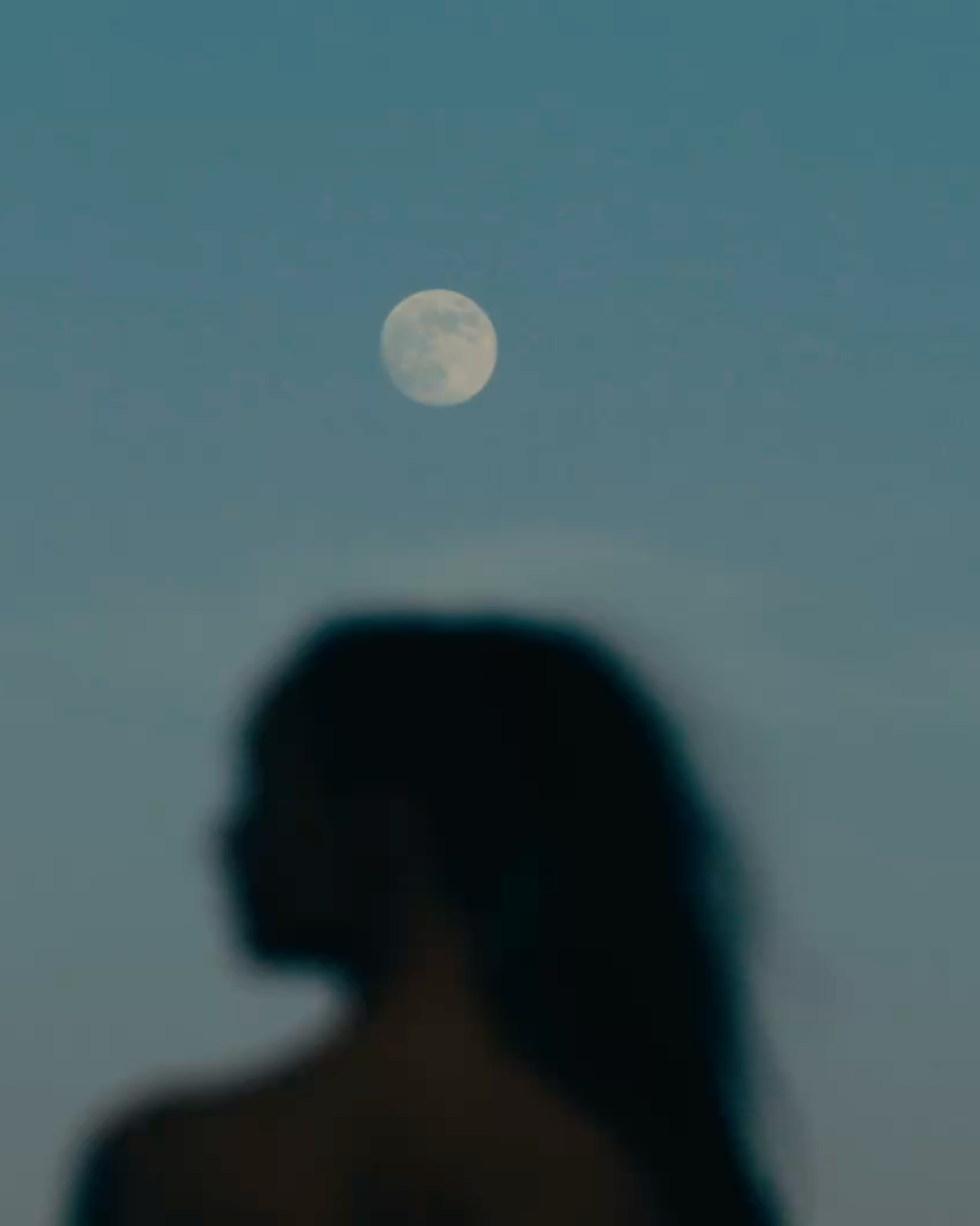woman in moonlight