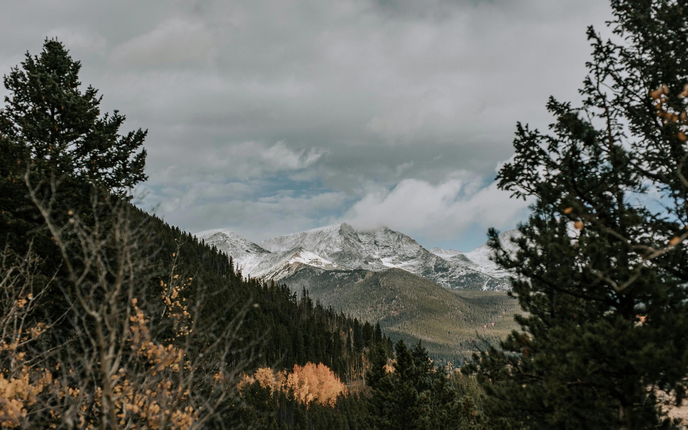 High-altitude mountain landscape with hiking trail