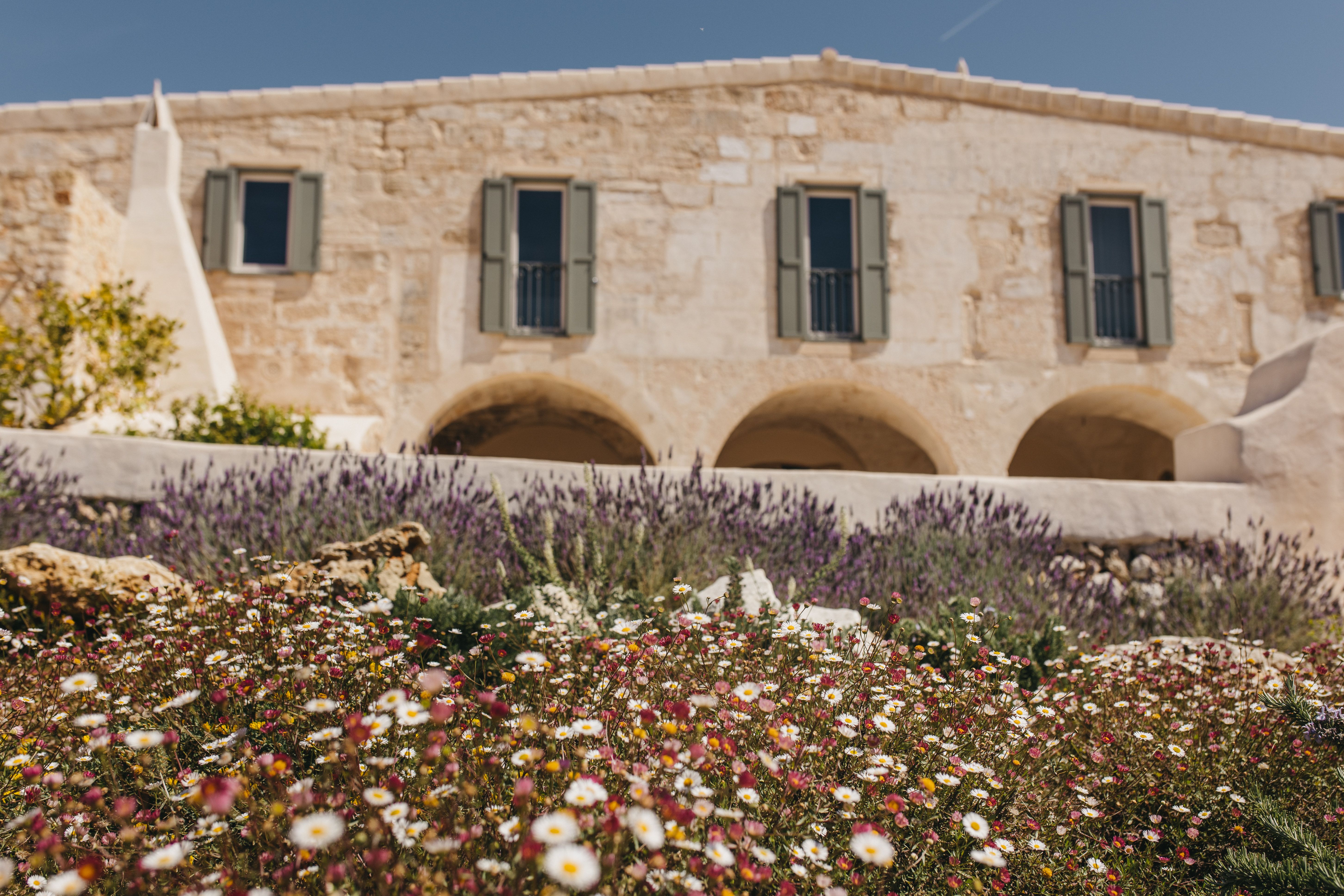 Son Blanc Farmhouse, where wellness and nature embrace on the tranquil island of Menorca.