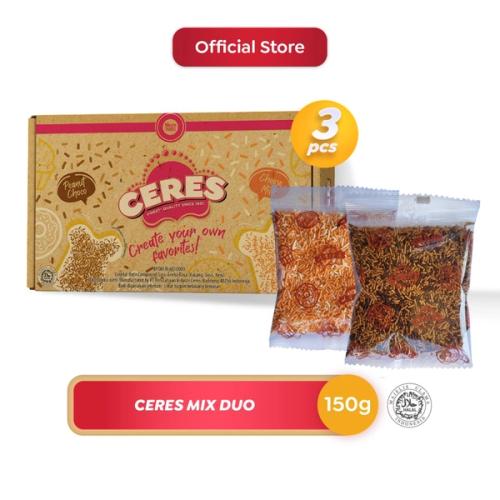 Ceres Mix Duo 150 gram - 1 Box 2 Varian (Choco Peanut & Cheese Milk)