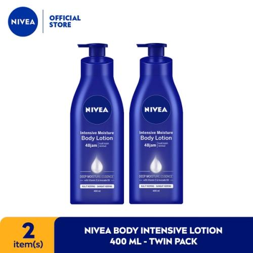 NIVEA Body Care Intensive Lotion 400ml - Twin Pack