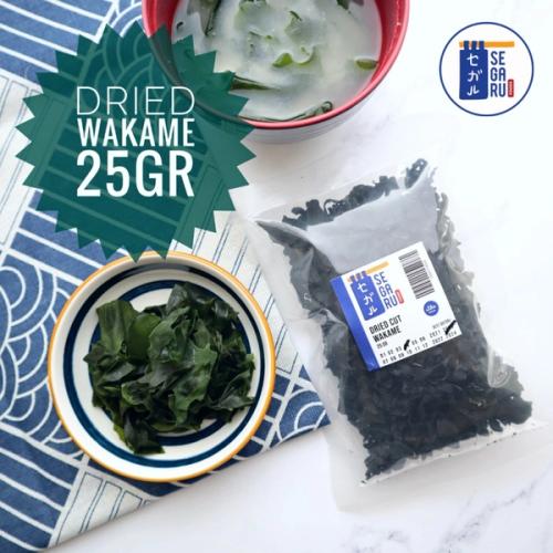 Dried Cut Wakame - Rumput Laut Kering - Untuk Ramen Udon Miso 25 Gram