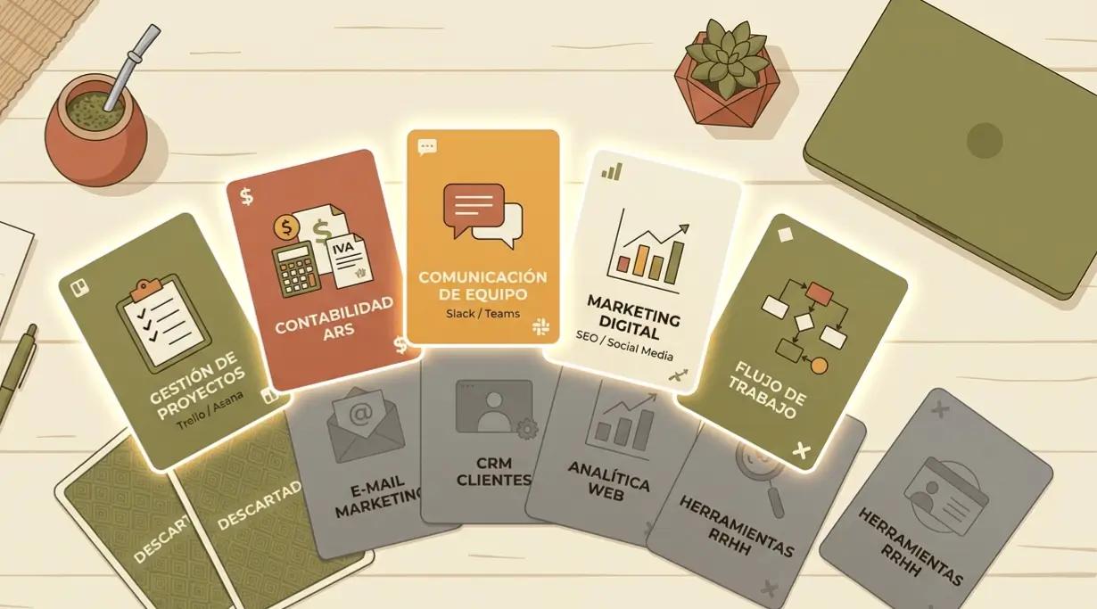Herramientas de IA para PyMEs argentinas: cuáles usamos, cuáles descartamos y por qué