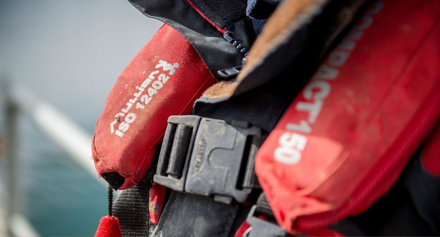 Closeup life jacket