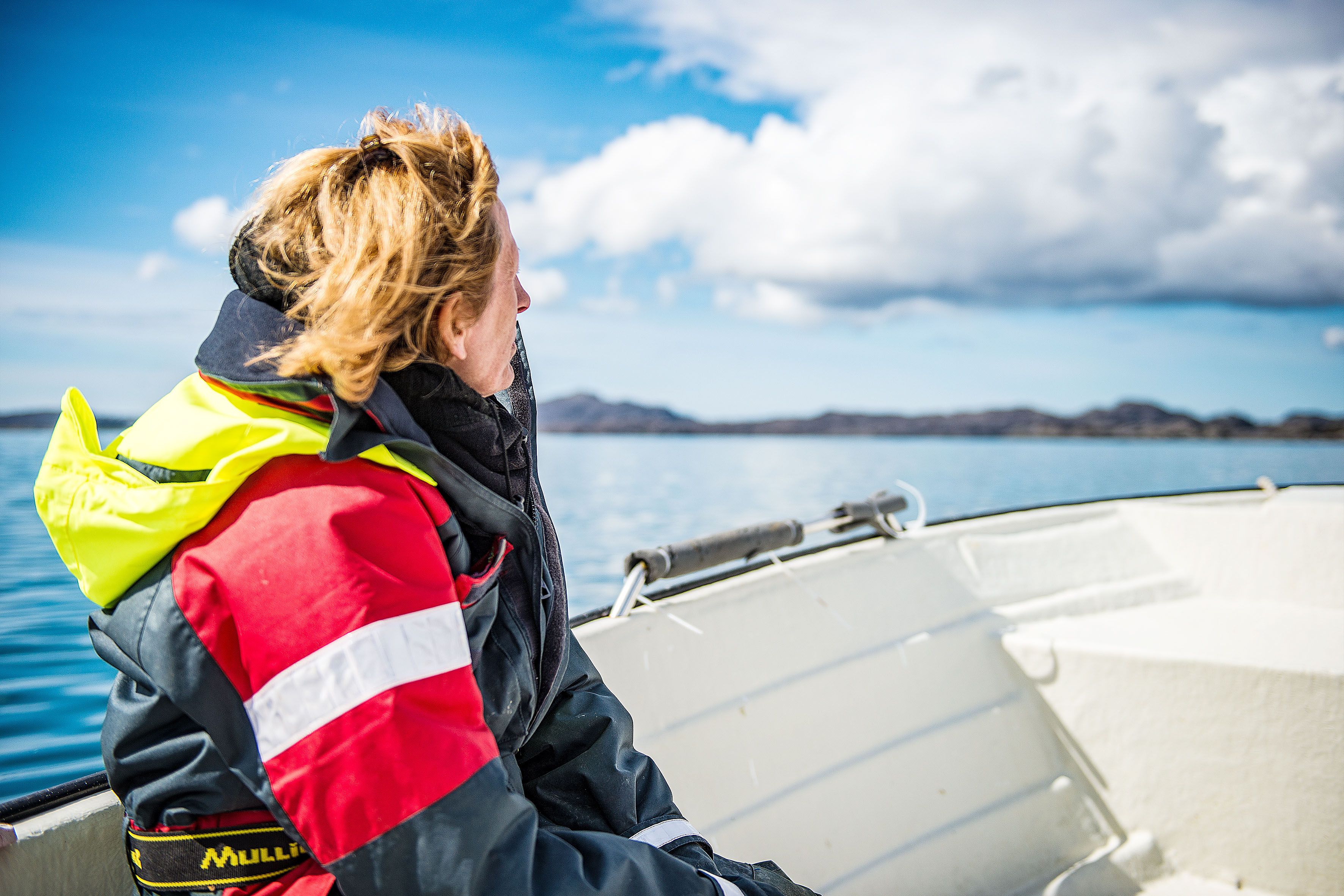 Woman on boat