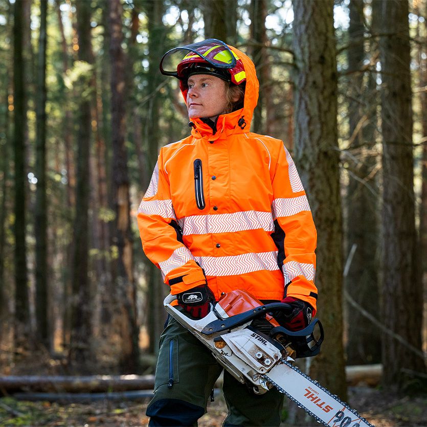 Chainsaw protection clothing - Hi-vis