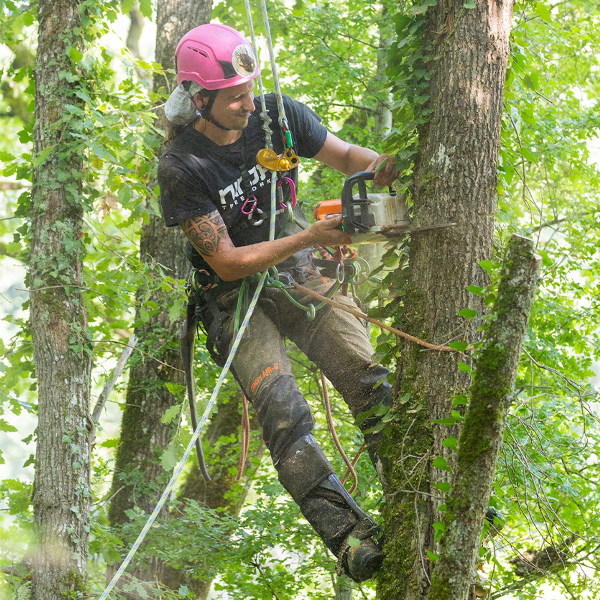 Chainsaw protection clothing - Tree